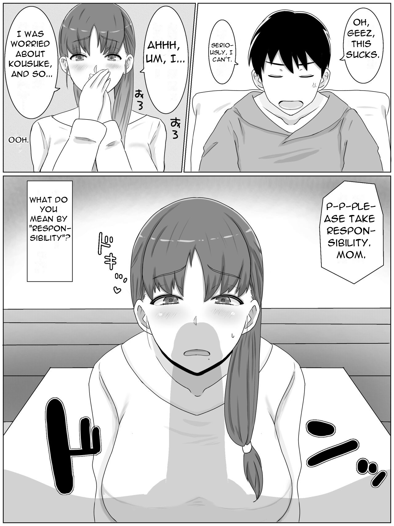 Kaa-san to Shitai Koto ~ Musuko no Kodane de Haramu Kyonyuu Haha page 8 full