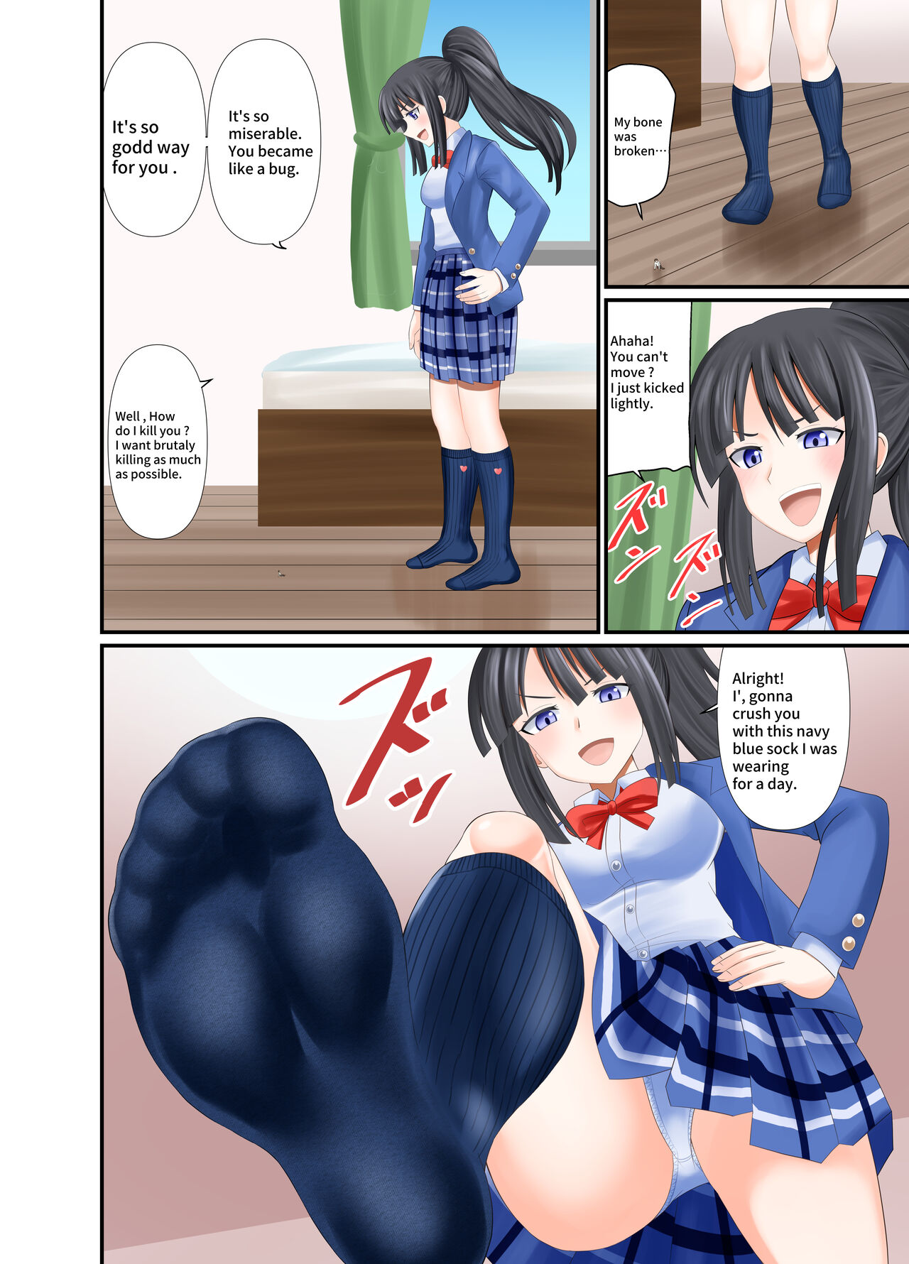Revenge being Stomped by Navy blue socks page 4 full