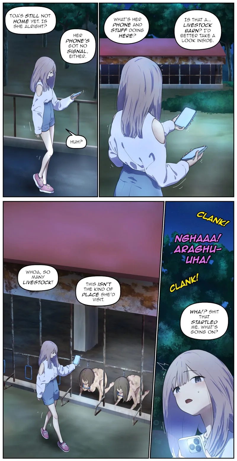 On the way home, at the barn at night part2 page 3 full