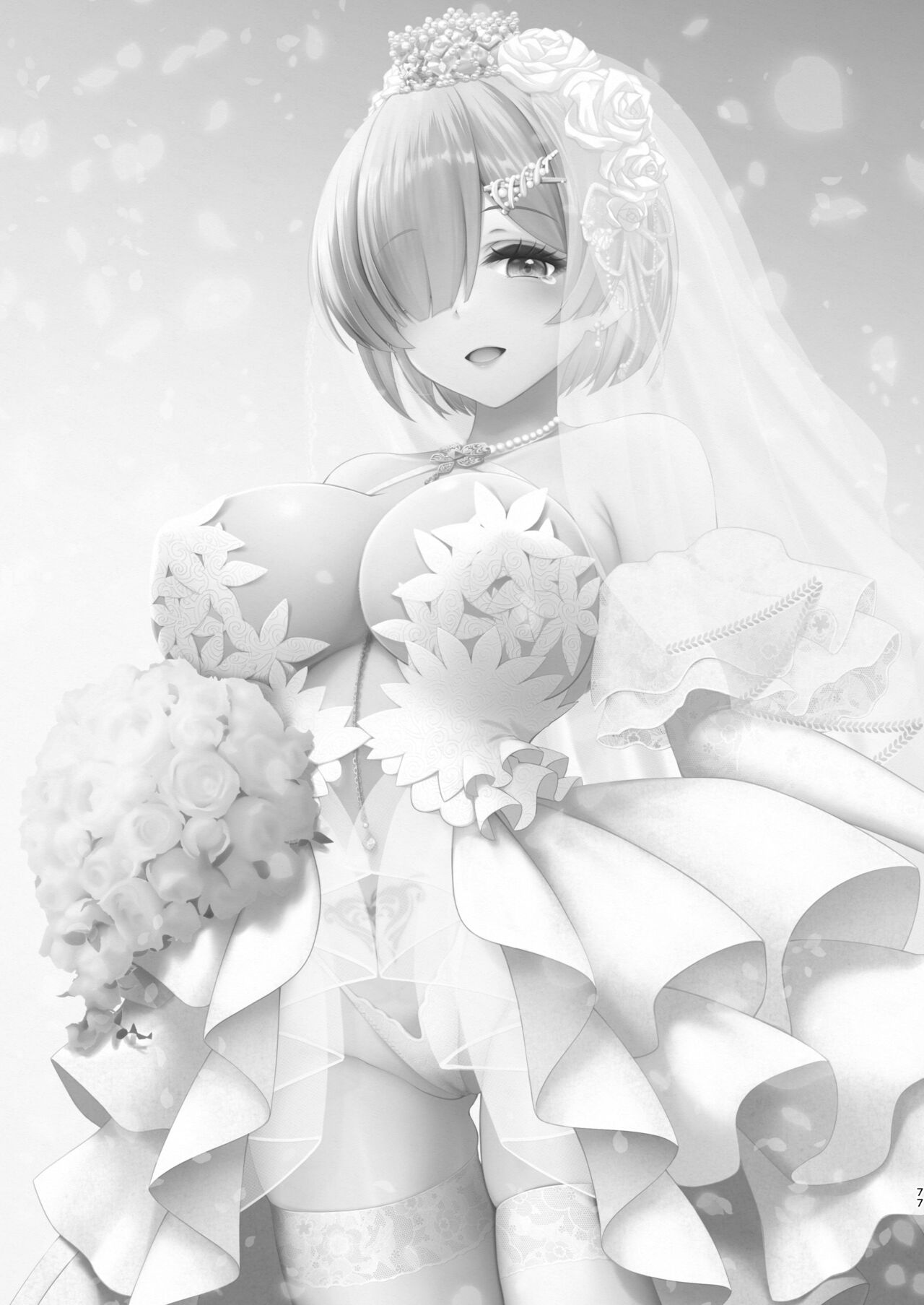 Shinkon Hoyahoya Chounyuu Hitotsuma-layer - Fumika ~Shoya wa Otto Igai to... Futa Ana Nama Sounyuu Wedding Kojin Satsuei~ page 6 full