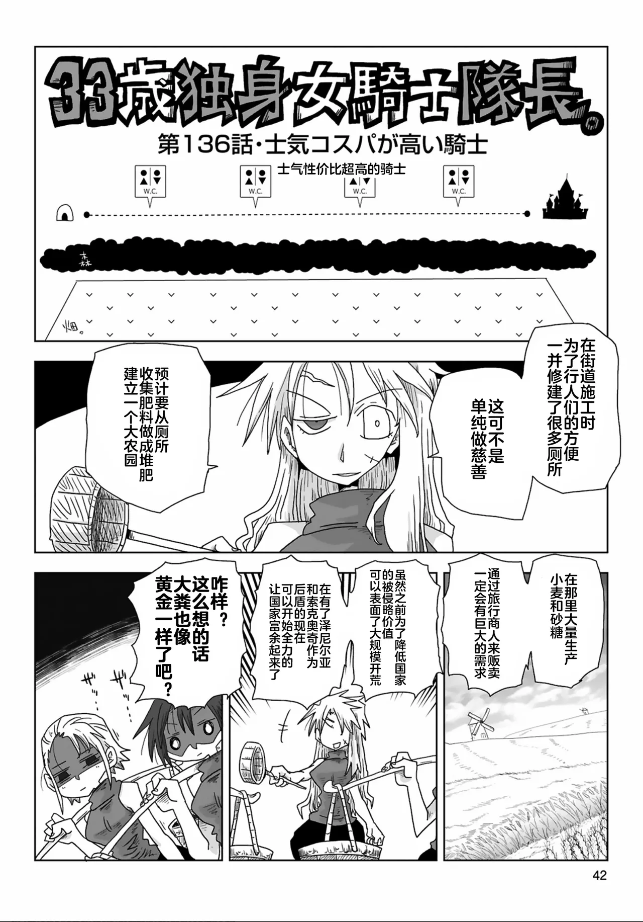 33-sai Dokushin Onna Kishi Taichou  | 33歲單身女騎士隊長。 133-138话 page 9 full