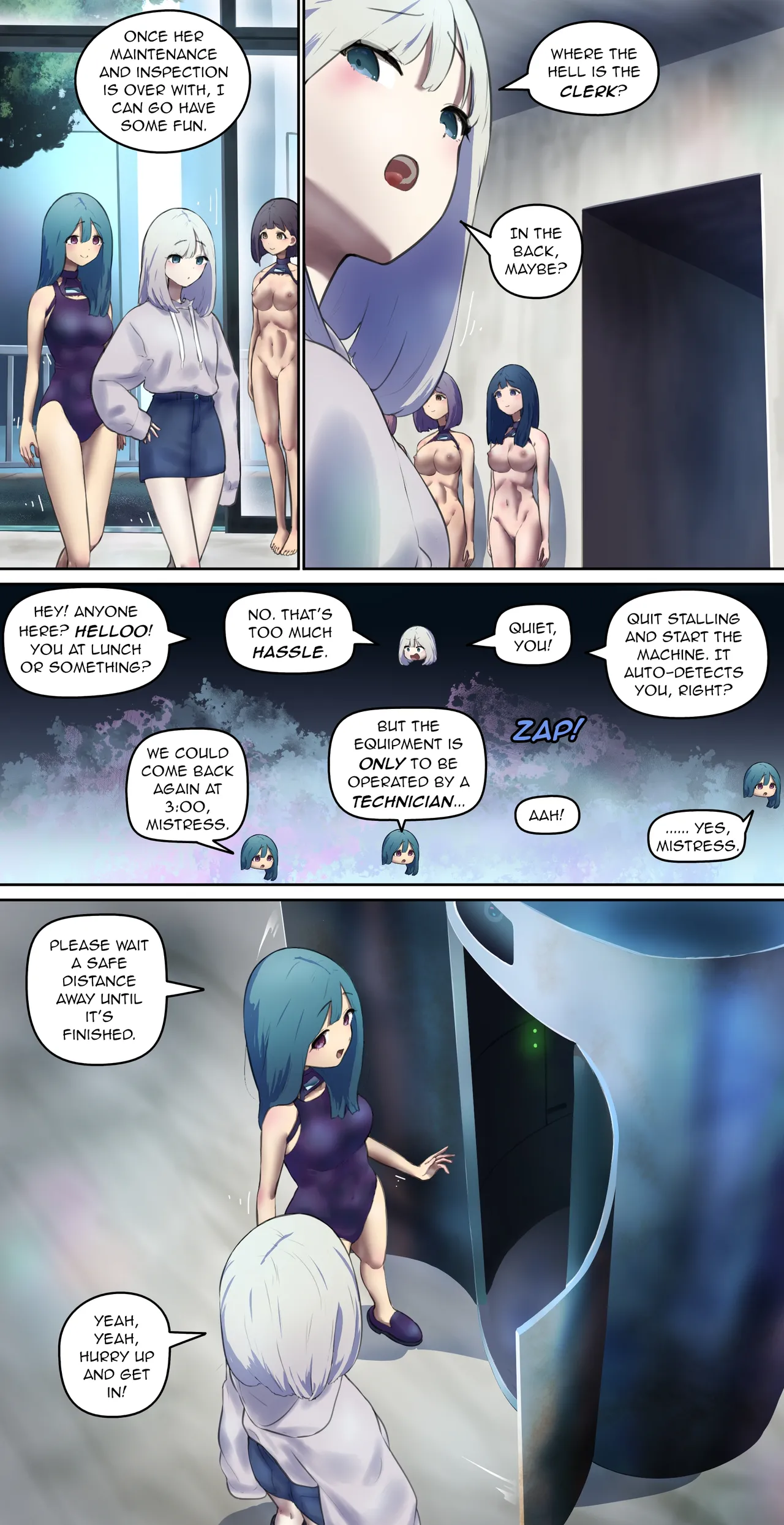 A girl came for regular maintenance on her love doll 【Translated by kochakaden】 page 1 full