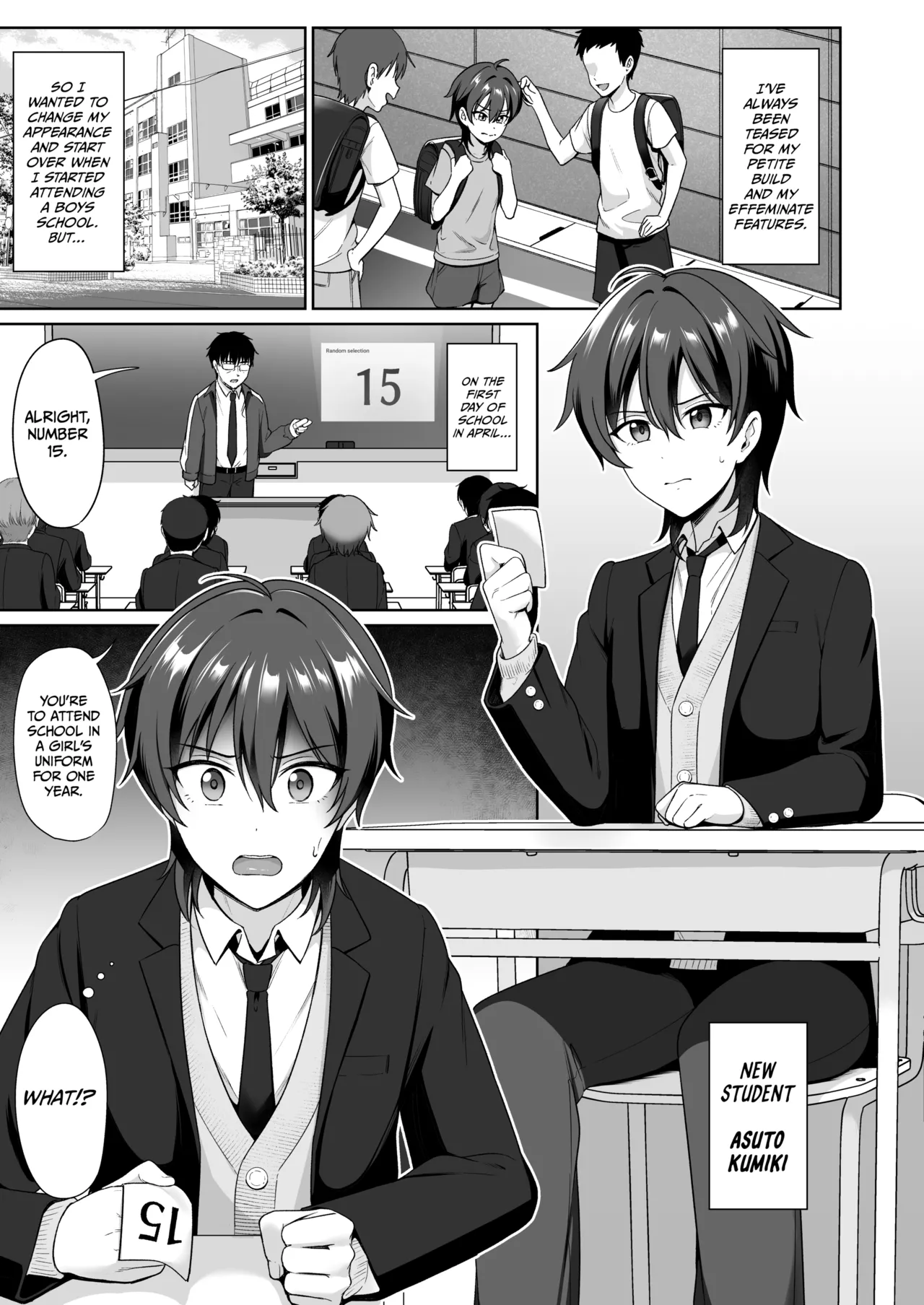 Crossdressing in a Boys School 1 page 2 full