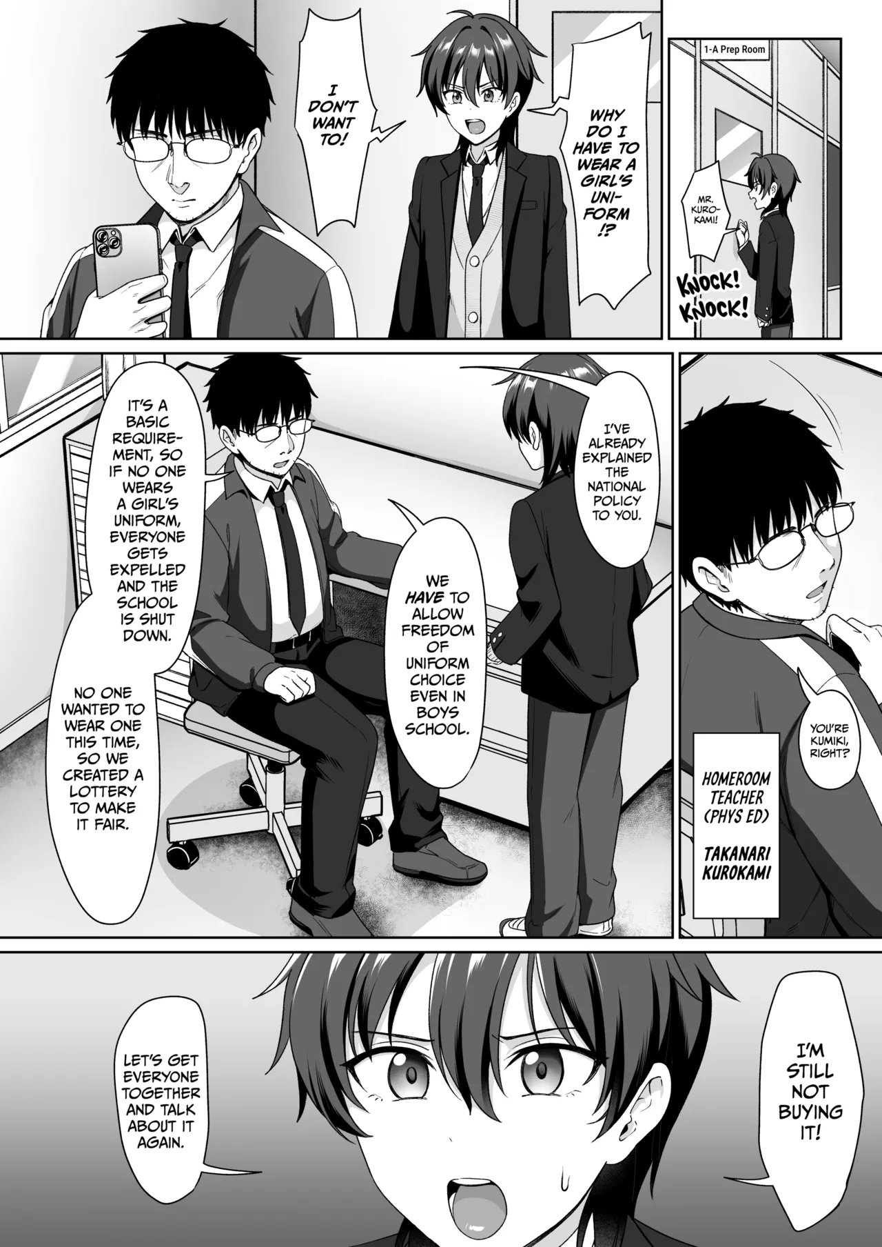 Crossdressing in a Boys School 1 page 3 full