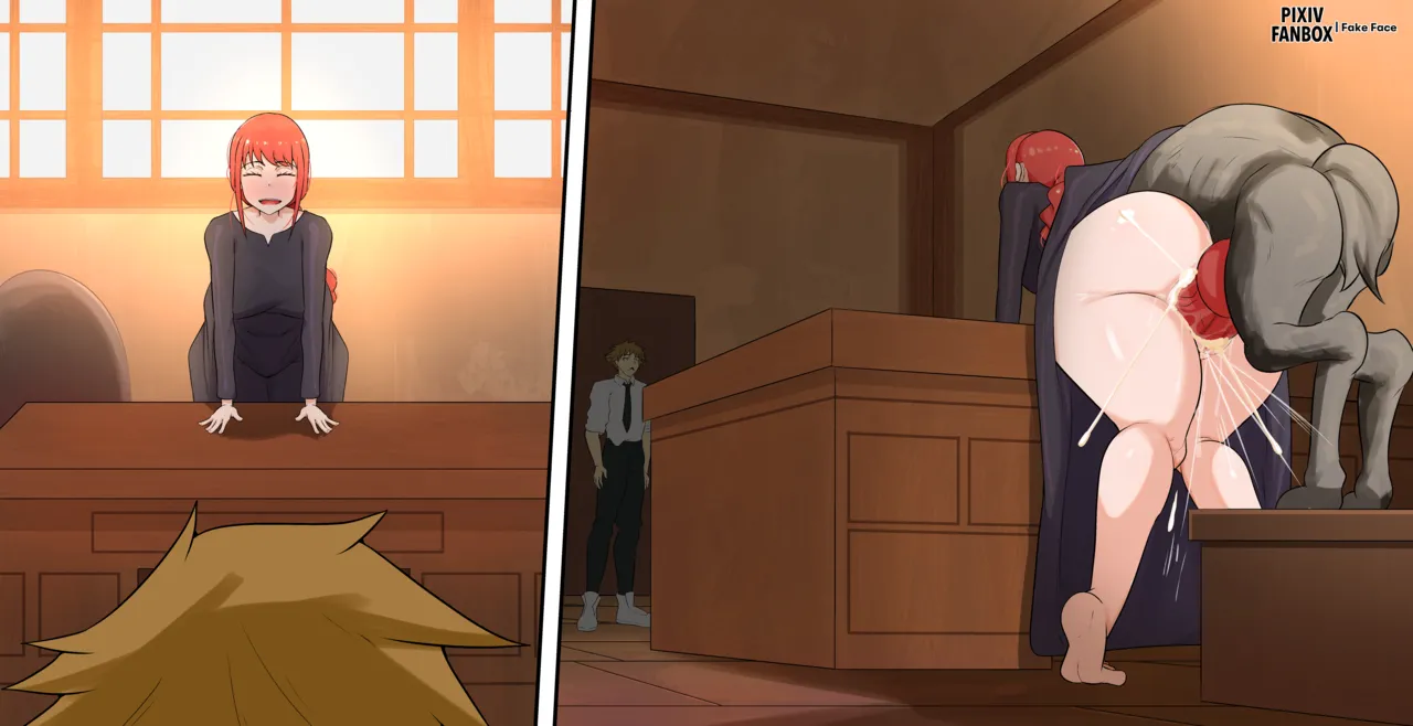 fake face MAKIMA!! page 7 full