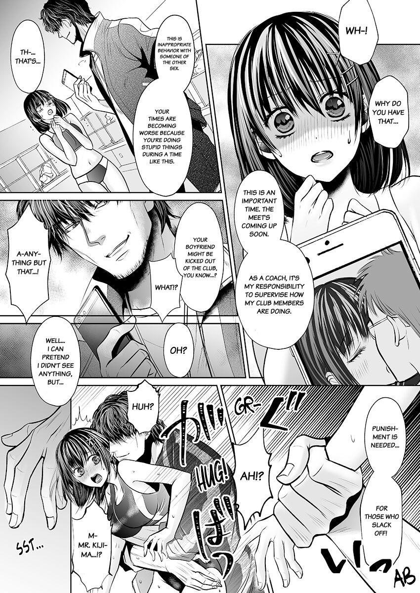 Kareshi no Menomaede… Haitteru!? ~Zetsurin Coach no Namahame Zecchou Shidou~ 1-5 | Fucked in Front of My Boyfriend! Bareback Orgasm Drills With My Coach 1-5 page 9 full