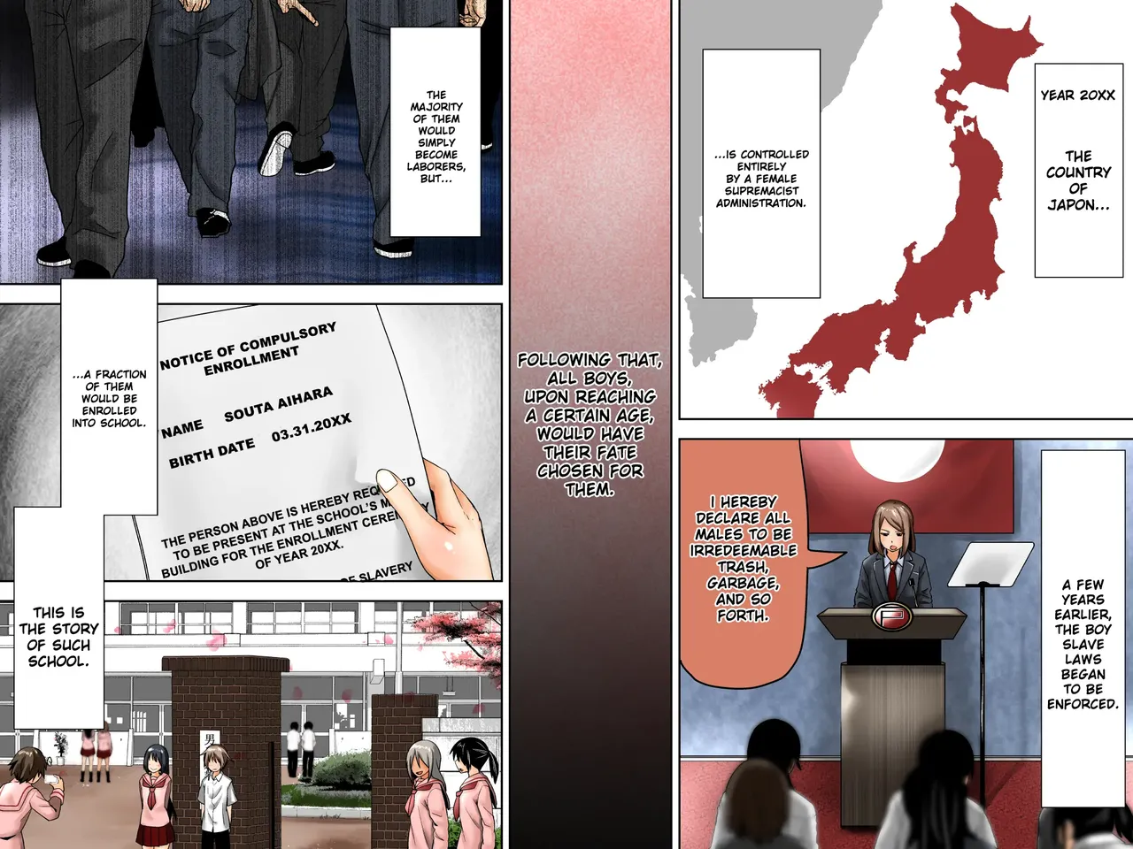 Boy Slave School page 2 full