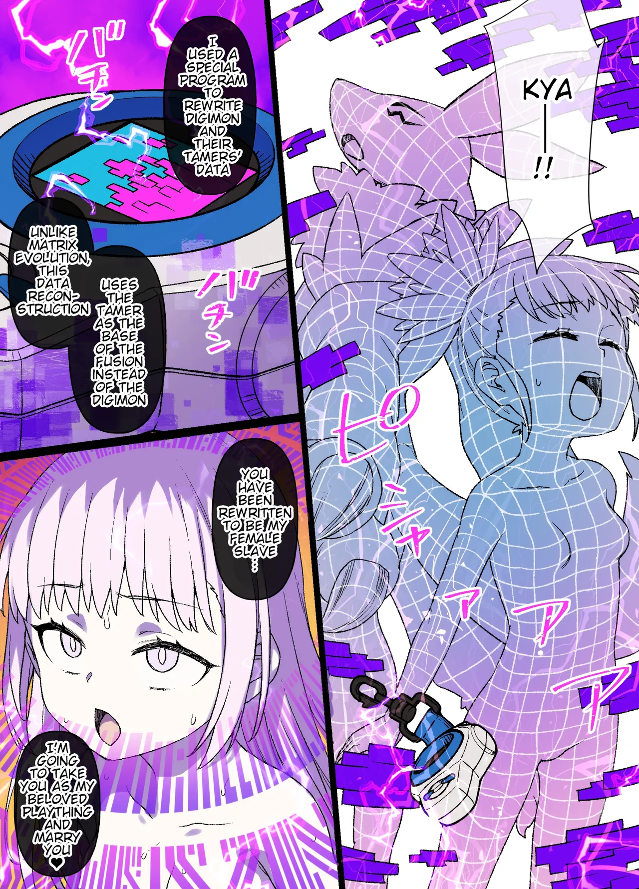 Digimon Brainwashing Makino Ruki & Renamon page 2 full