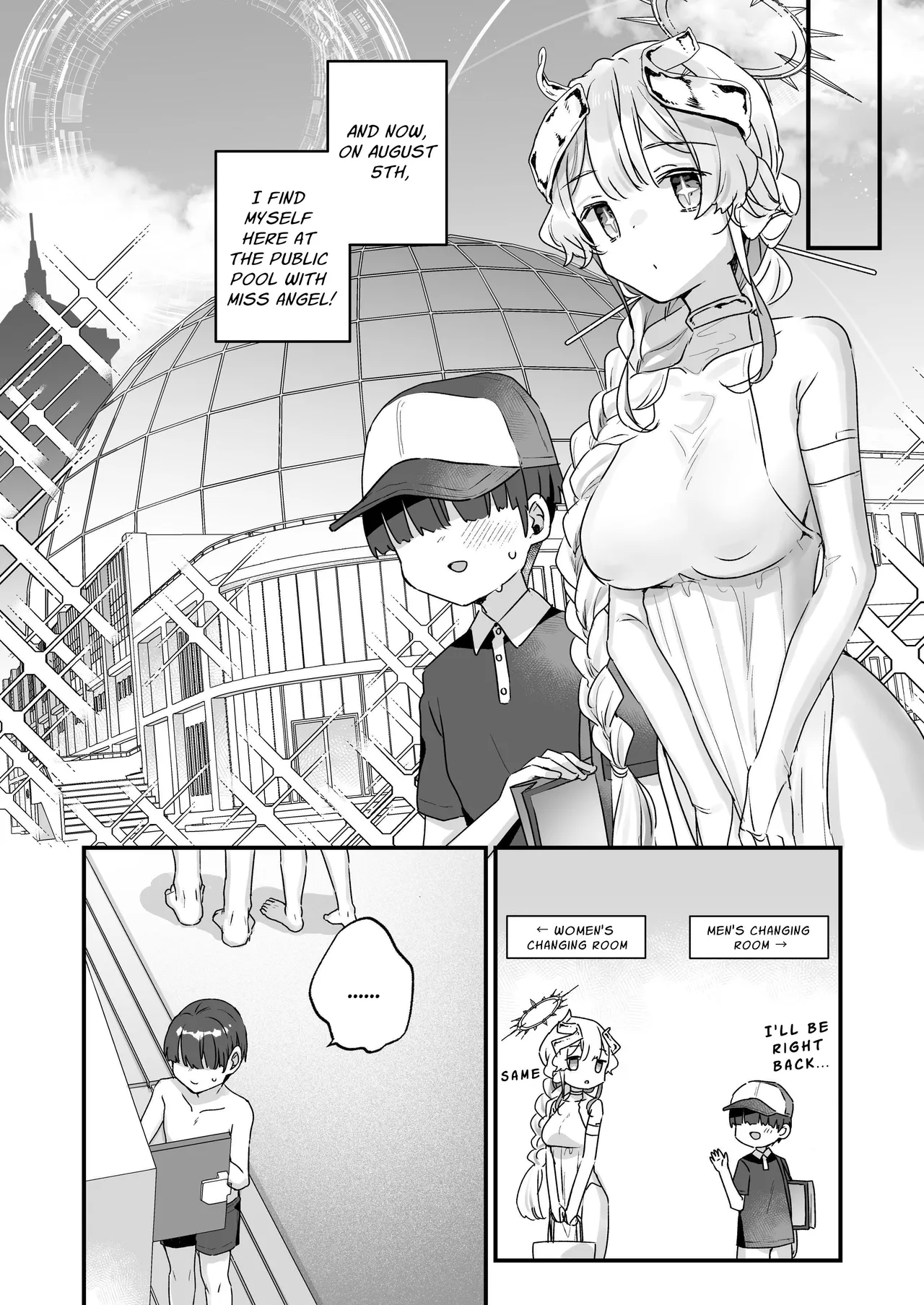 Zoku Onaho Ochishita Kikai Tenshi-sama to Boku no Natsuyasumi | My Summer Vacation with a Fallen Faphole Mech Angel 2 page 5 full