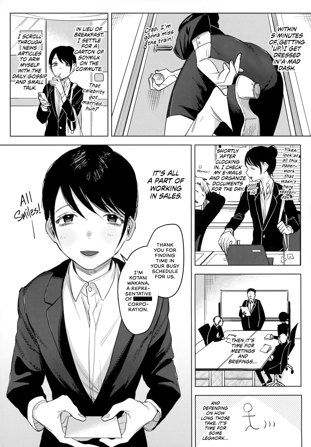 Shachiku no Watashi o Honrou Suru no wa Omae Ittai Dare nanda yo!? | Who The Hell Are You, Having Your Way With A Corporate Wage Slave Like Me?! page 4 full