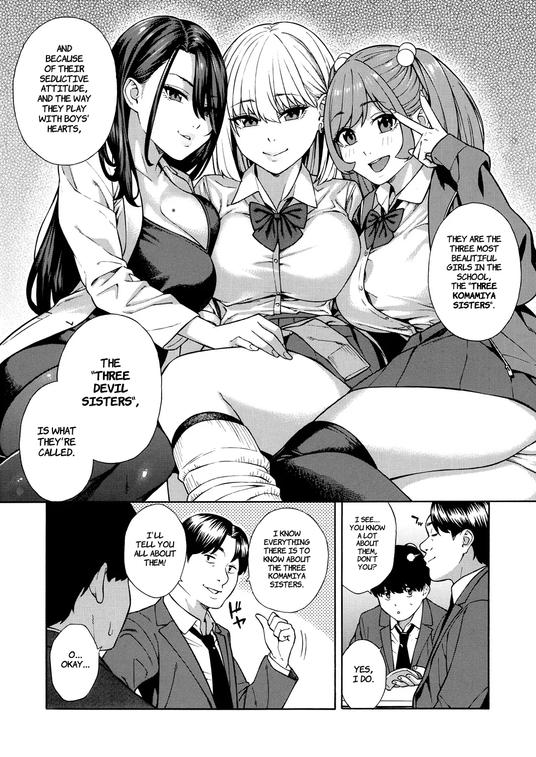 Making a Harem of the Three Bitchy Gal Sisters - Part 1-2 page 10 full