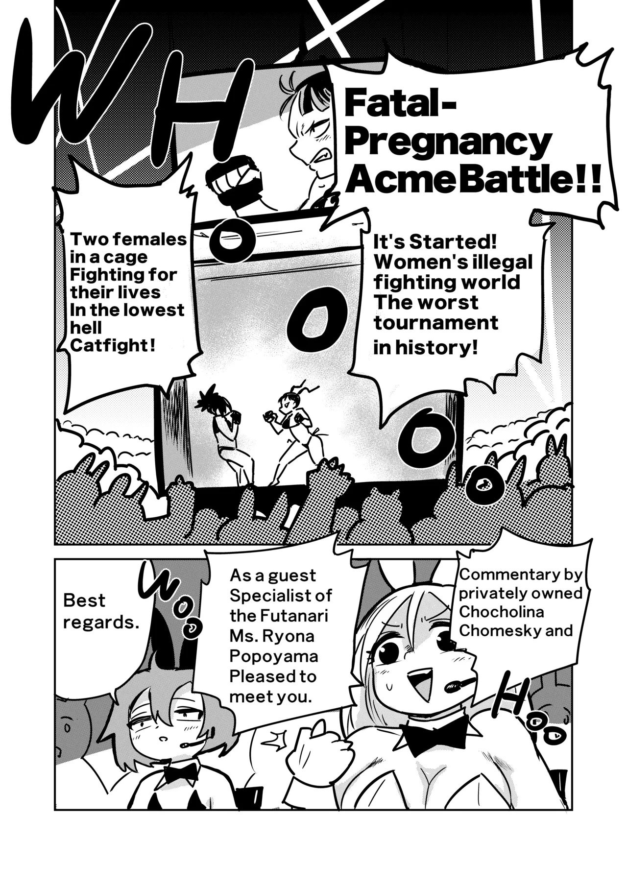 Zetsumei Ninshin Akume Battle | Fatal Pregancy Acme Battle page 3 full