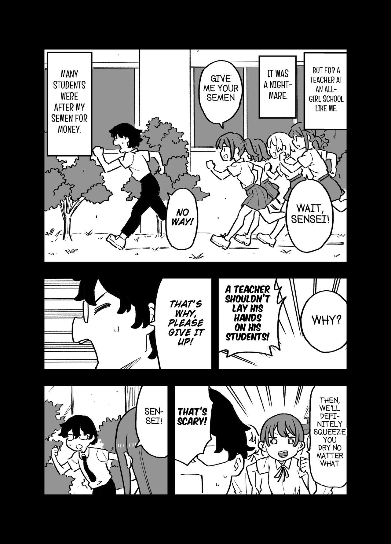 Seishi ni 100-man Yen no Ne ga Tsuku Sekai de Seito-tachi ga Okane Meate de Boku o Rape Shite Kuru Hanashi page 6 full