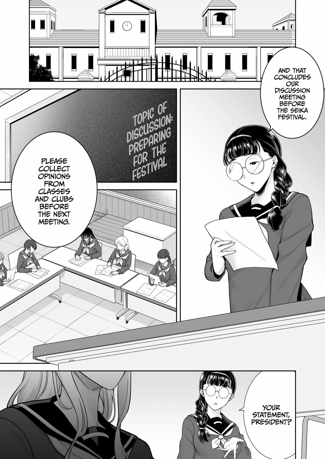 Seika Jogakuin Koutoubu Kounin Sao Oji-San 7 page 1 full