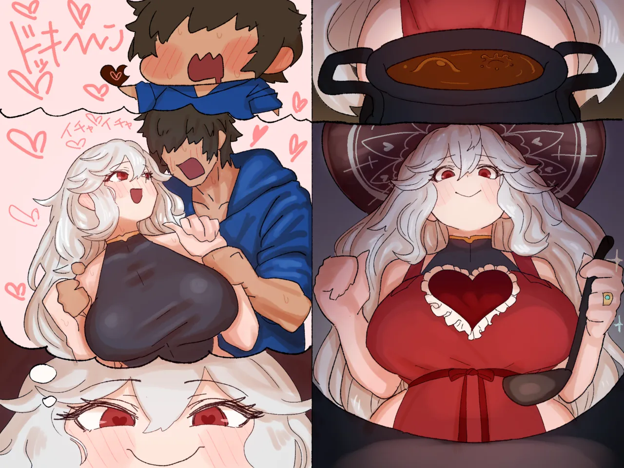 グラン君に夢中になってもらうために媚薬を盛るマギサ❤ page 7 full