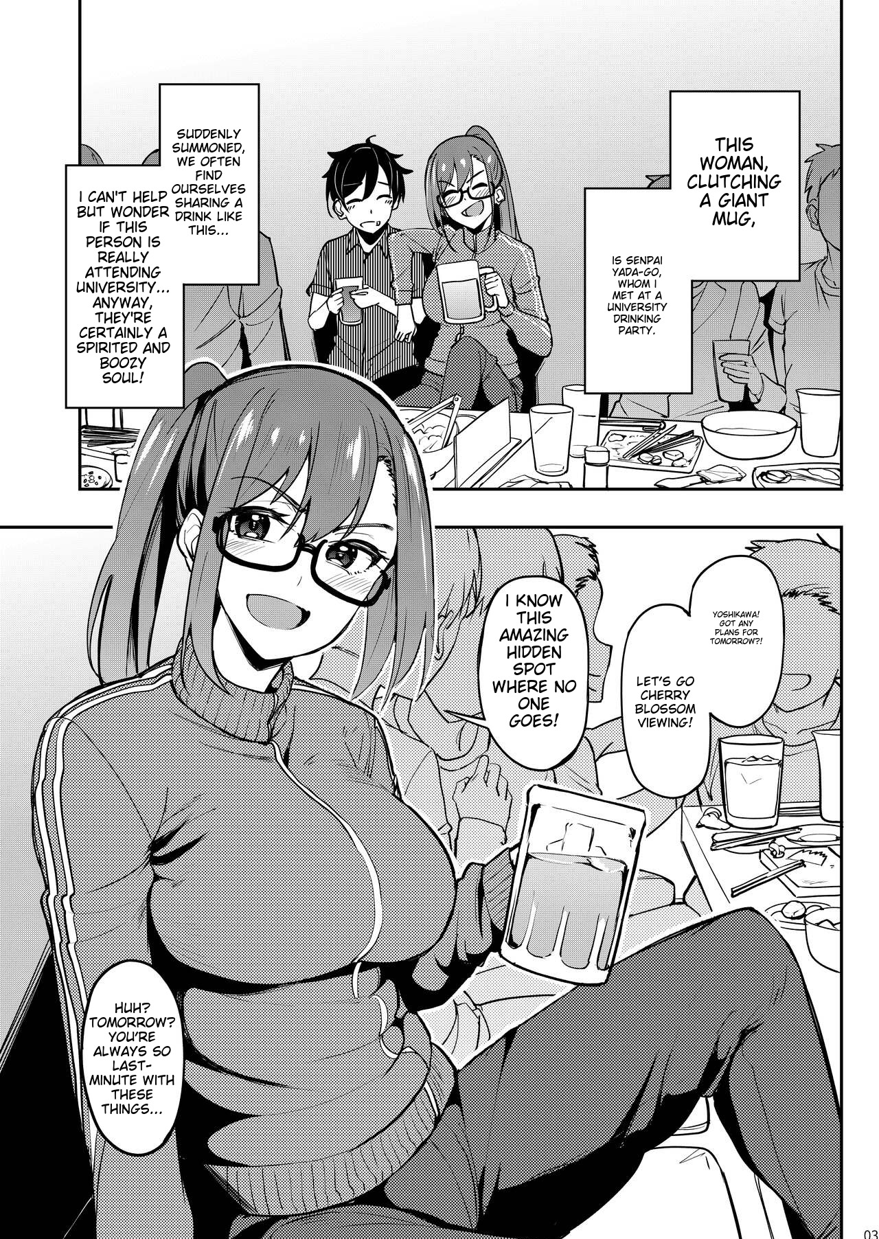 Yoidore Hanamizake - Daigaku no Senpai to Ohanami Deisui Sex page 2 full