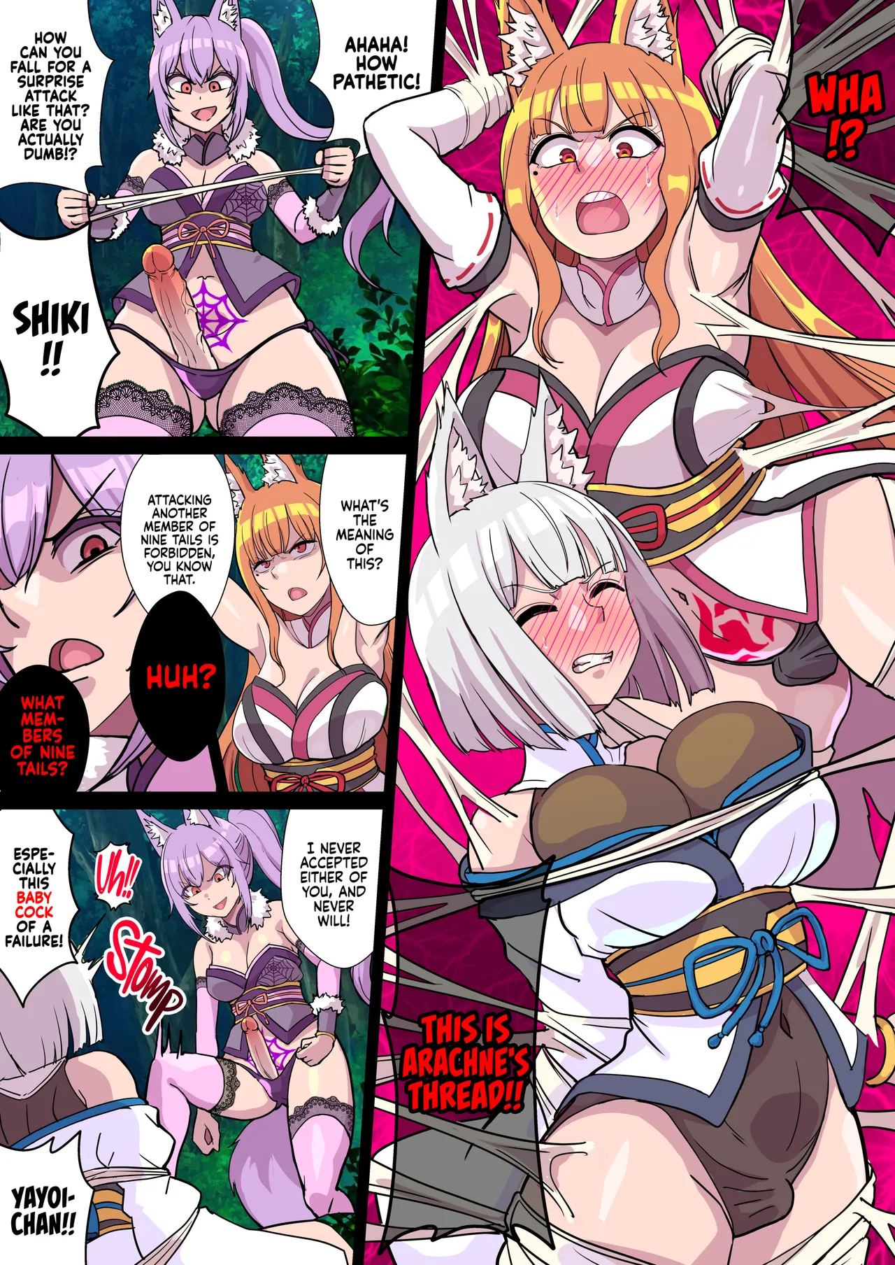 Futanari Kunoichi Nine Tails 1: Arachne page 8 full