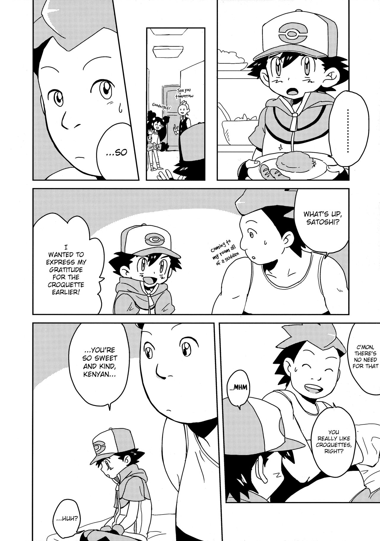 Koakuma Satoshi BW | Lil' devil Satoshi Black & White page 5 full