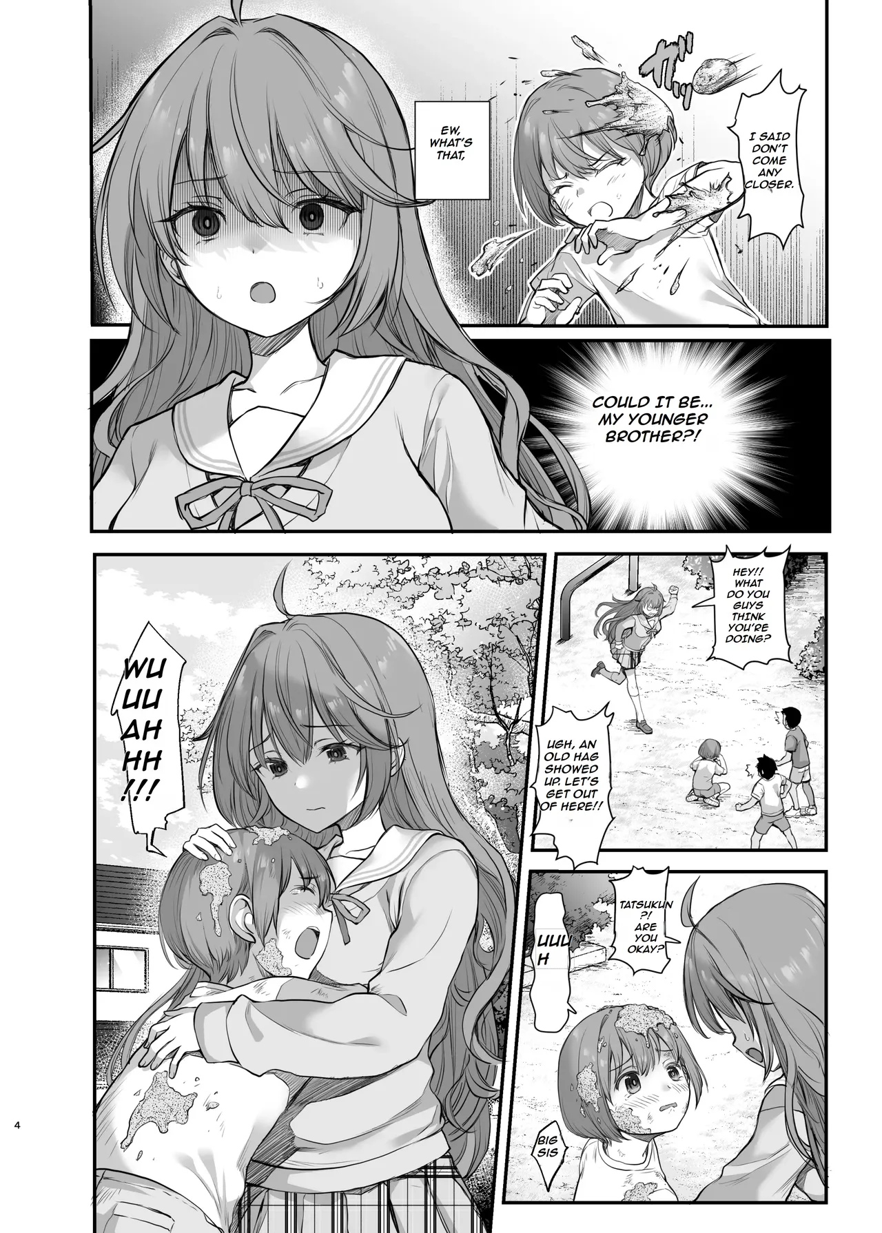 Big Sister's Sacrifice to Save Her Little Brother From The Bullies ~~ Ijimerarete Iru Otouto no Tame ni Warugaki ni Karada o Suki ni Sareru Onee-chan no Hanashi page 5 full