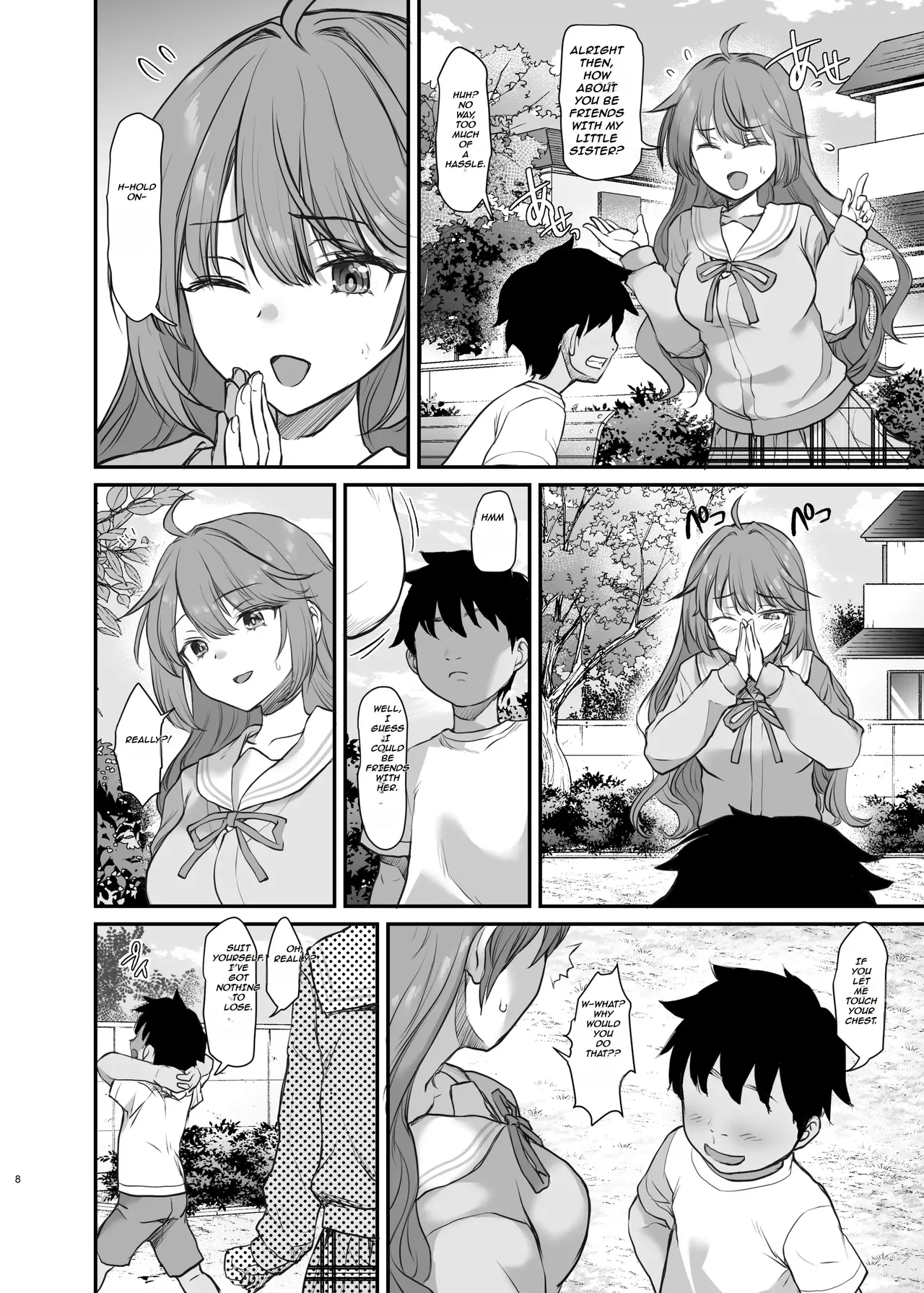 Big Sister's Sacrifice to Save Her Little Brother From The Bullies ~~ Ijimerarete Iru Otouto no Tame ni Warugaki ni Karada o Suki ni Sareru Onee-chan no Hanashi page 9 full