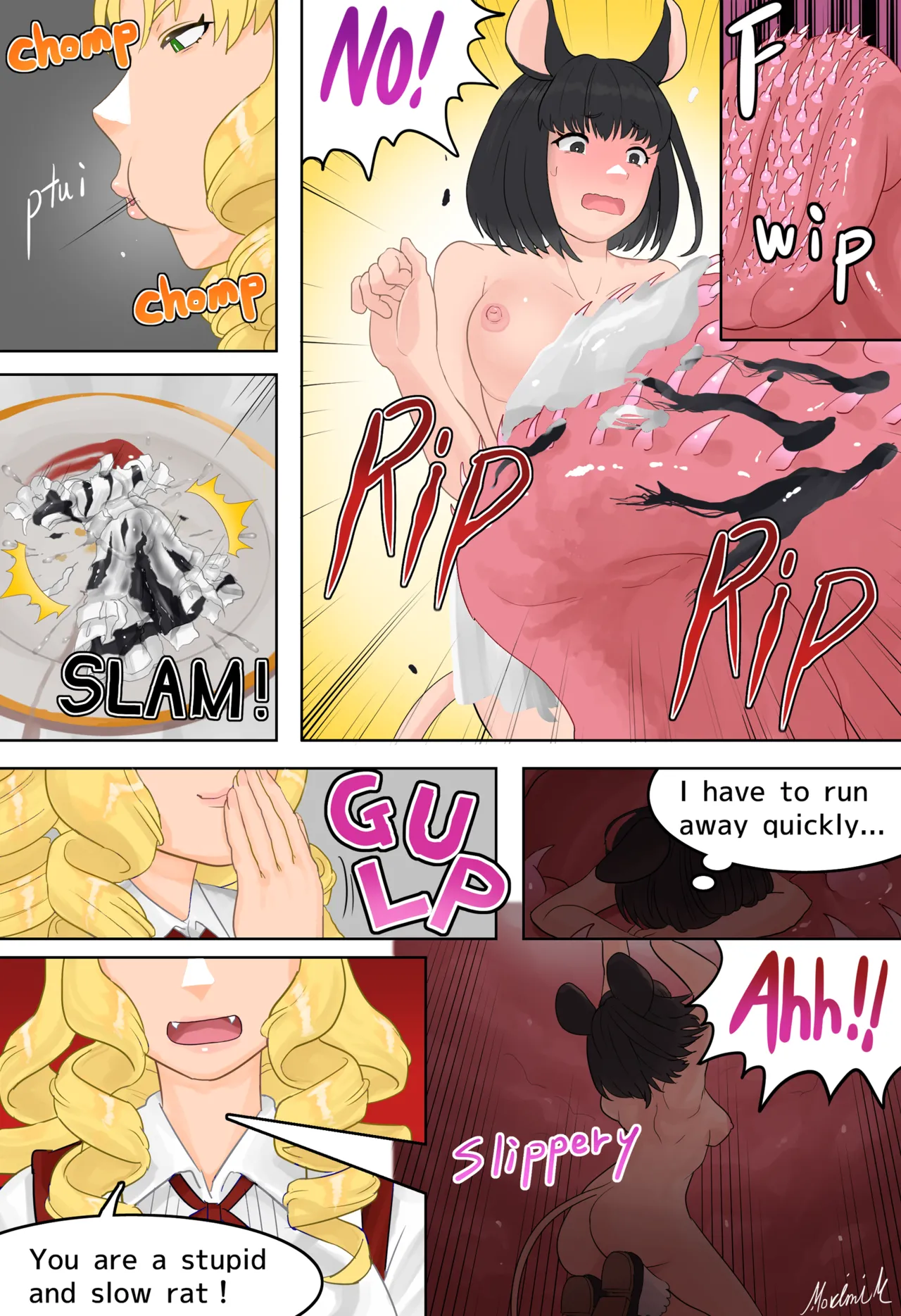 Cat girl and little mouse girl page 3 full