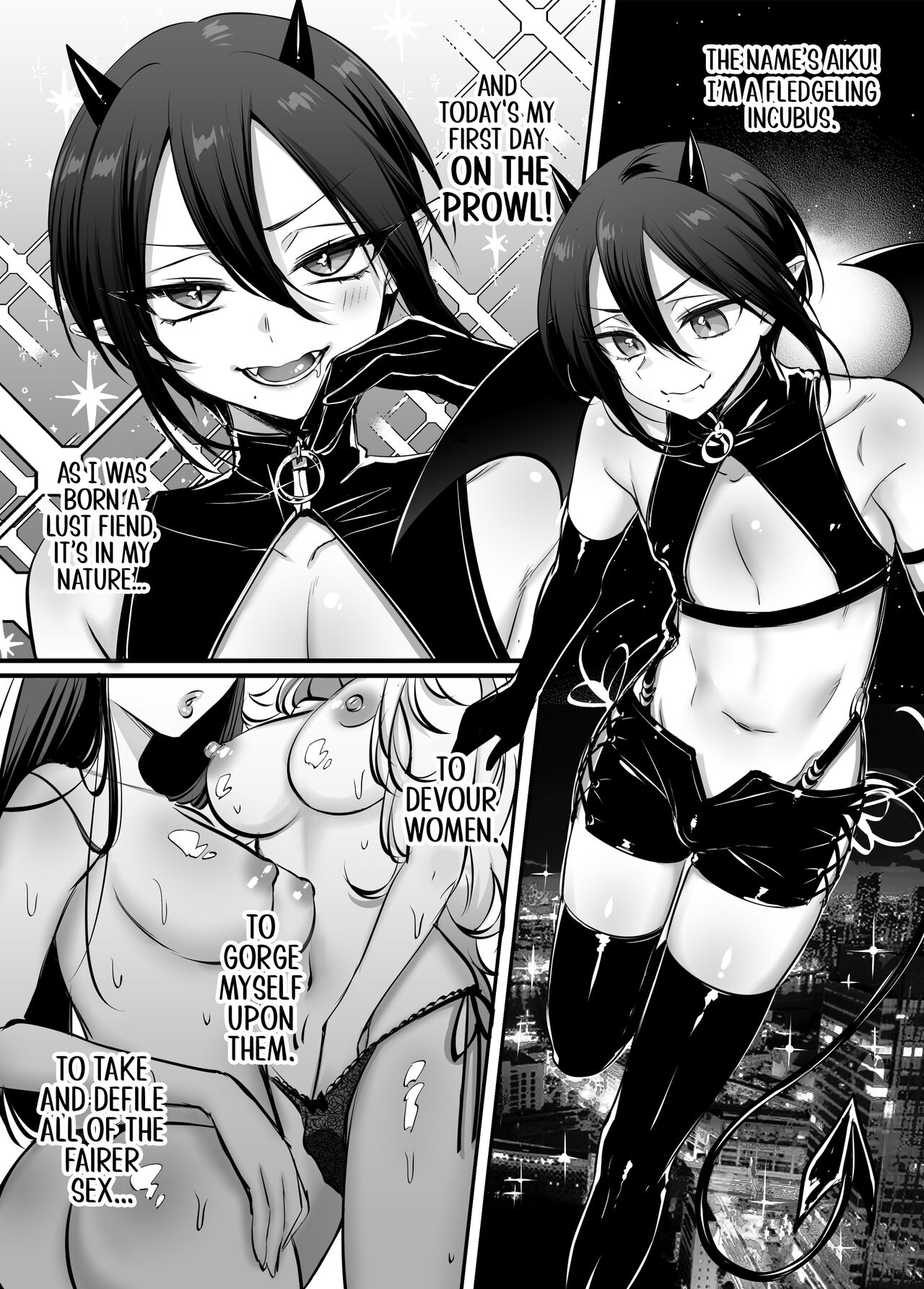 Incubus-kun♂ Succubus Ochi♀!? | ♂Fall From Grace♀ page 4 full