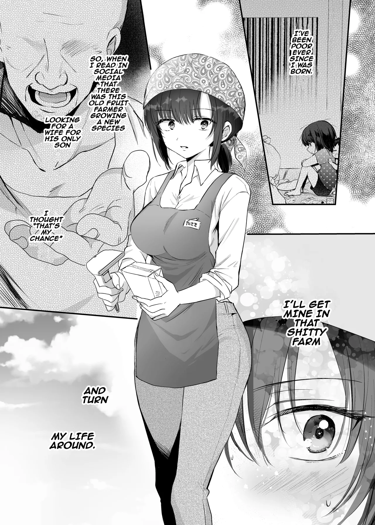 Kyonyuu de Nariagare! ~Binbounin Tsuma vs Hentai Gifu no Netorare Nouson Seikatsu~ | Use Your Huge Tits To Rise Up! ~The Netorare Daily Life In a Farming Village Of A Poor Wife vs A Perverted Father In Law~ page 3 full