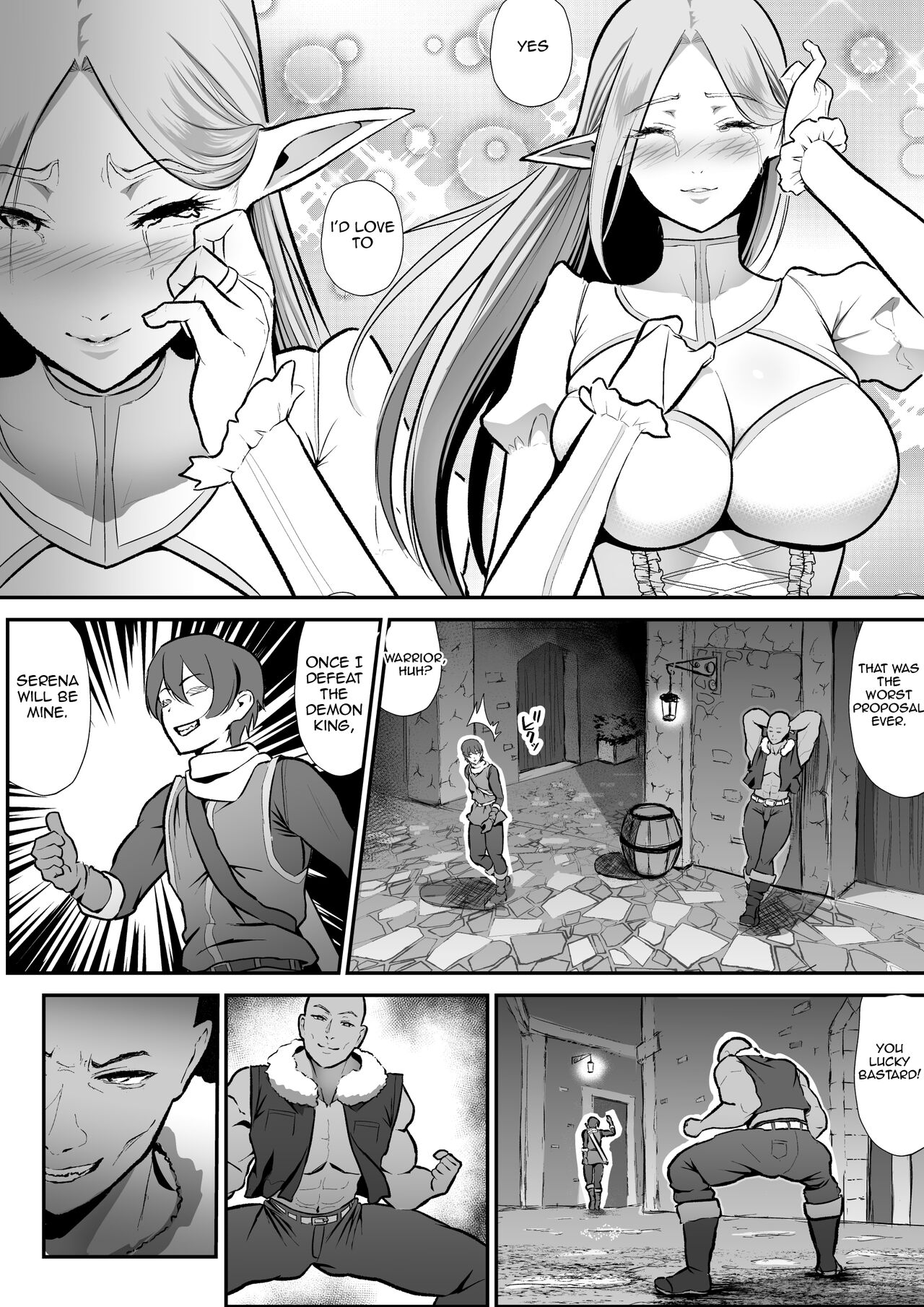 Cuckolded Elven Holy Maiden Serena, Falls into Anal Pleasure | Netorare Erufu no seijo shinkan serēna, anaru, kairaku ochi page 9 full