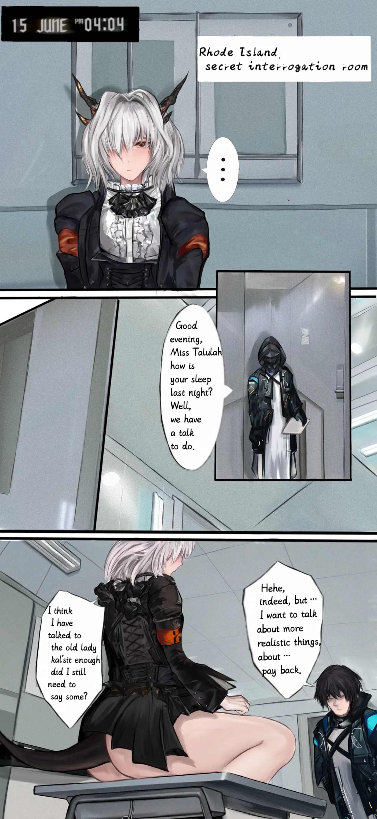 作业帮·《Not yet dawn》（明日方舟英语同人H·LC整合汉化组代发） page 1 full