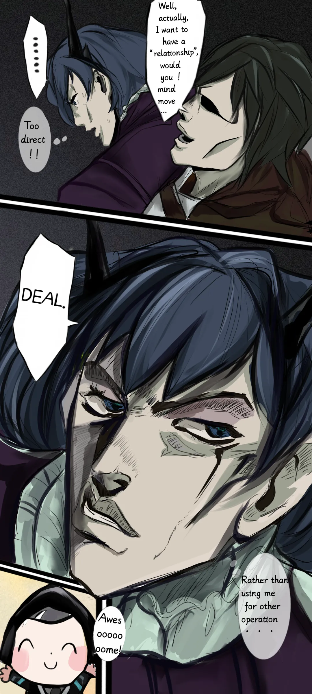 作业帮·《Not yet dawn》（明日方舟英语同人H·LC整合汉化组代发） page 3 full