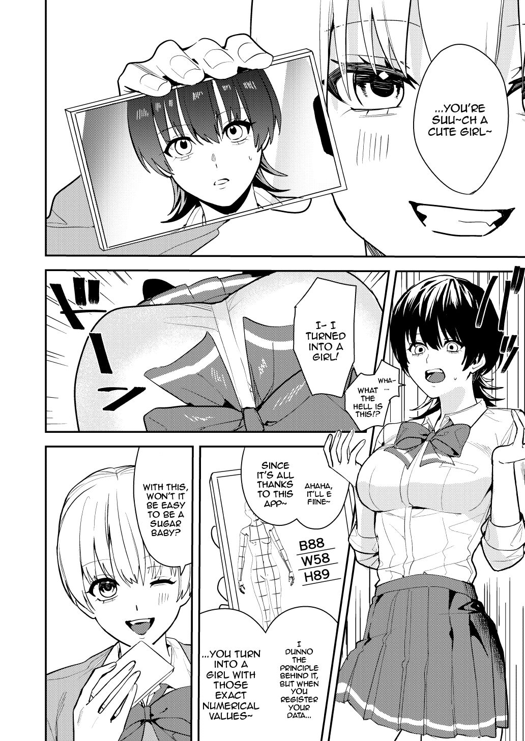 Papakatsu Nyotaika de Tanoshiku Kasegu! | Having Fun and Earning Some Money by Prostituting Myself After Turning Into a Girl! page 7 full