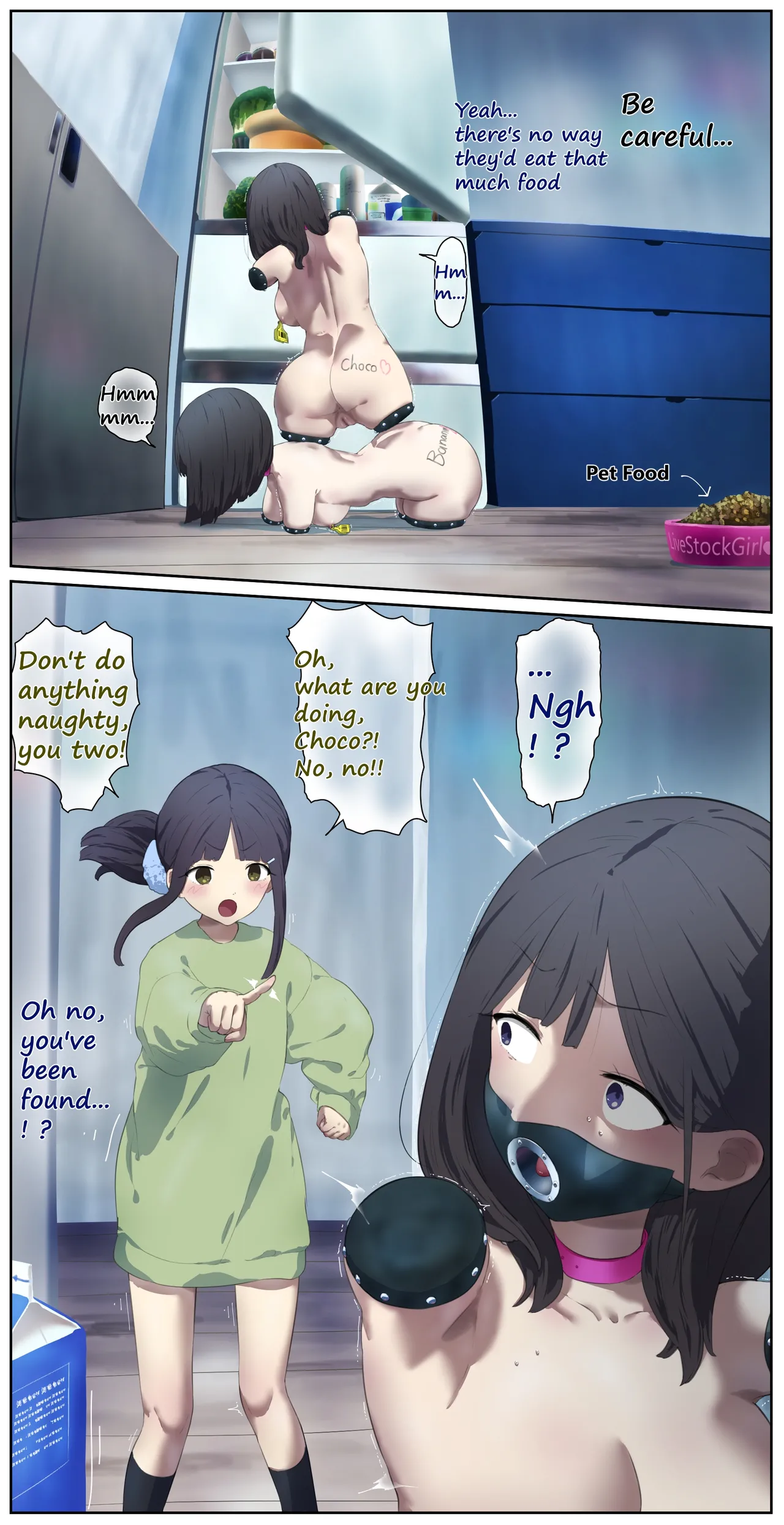 A girl left in a human barn by her friend《Part 4》 page 4 full