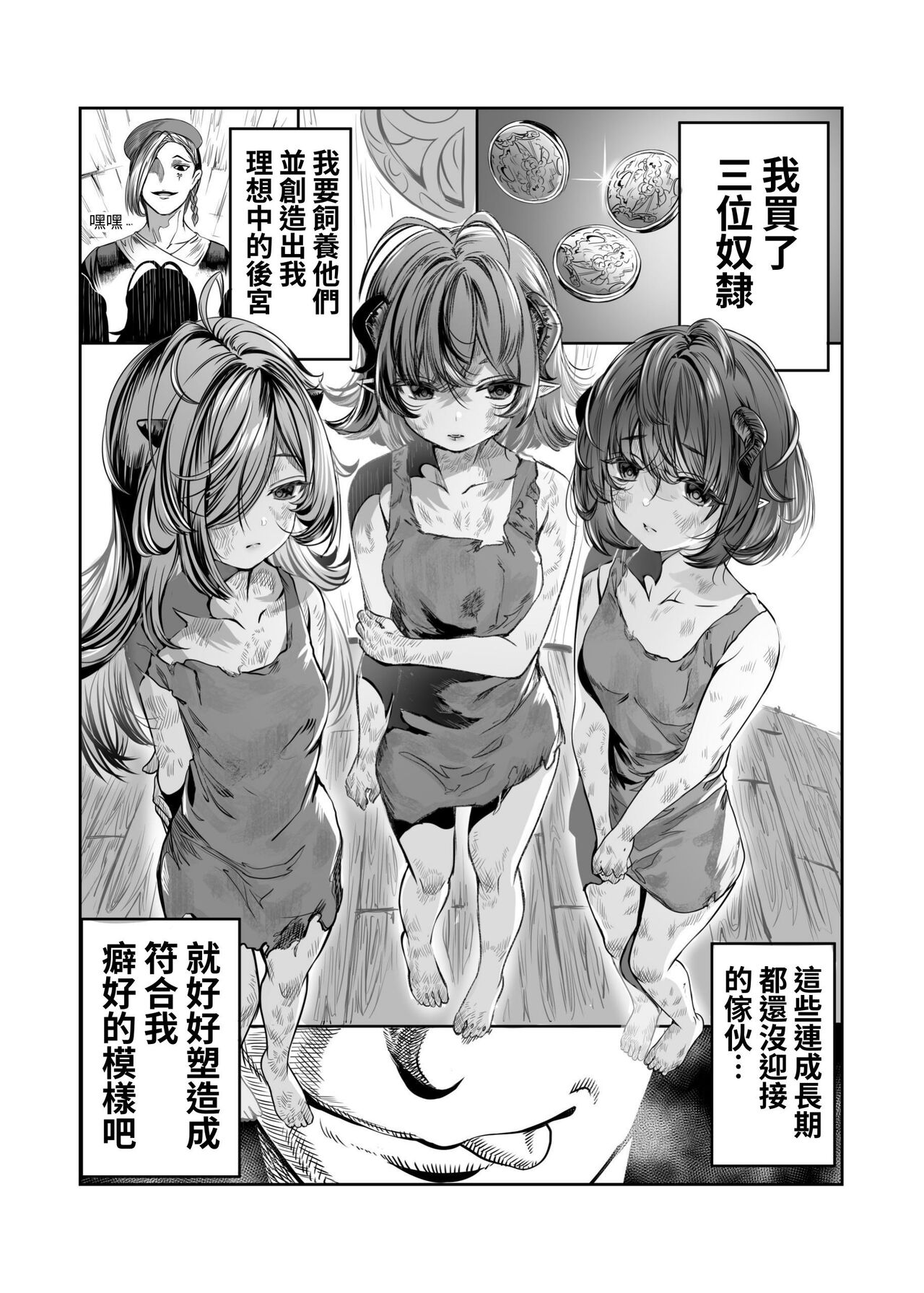 Dorei o Choukyou shite Harem Tsukuru ~Sodateta Dorei-tachi to Junai Harem H suru made no Hanashi~ "Manga Ban" page 2 full