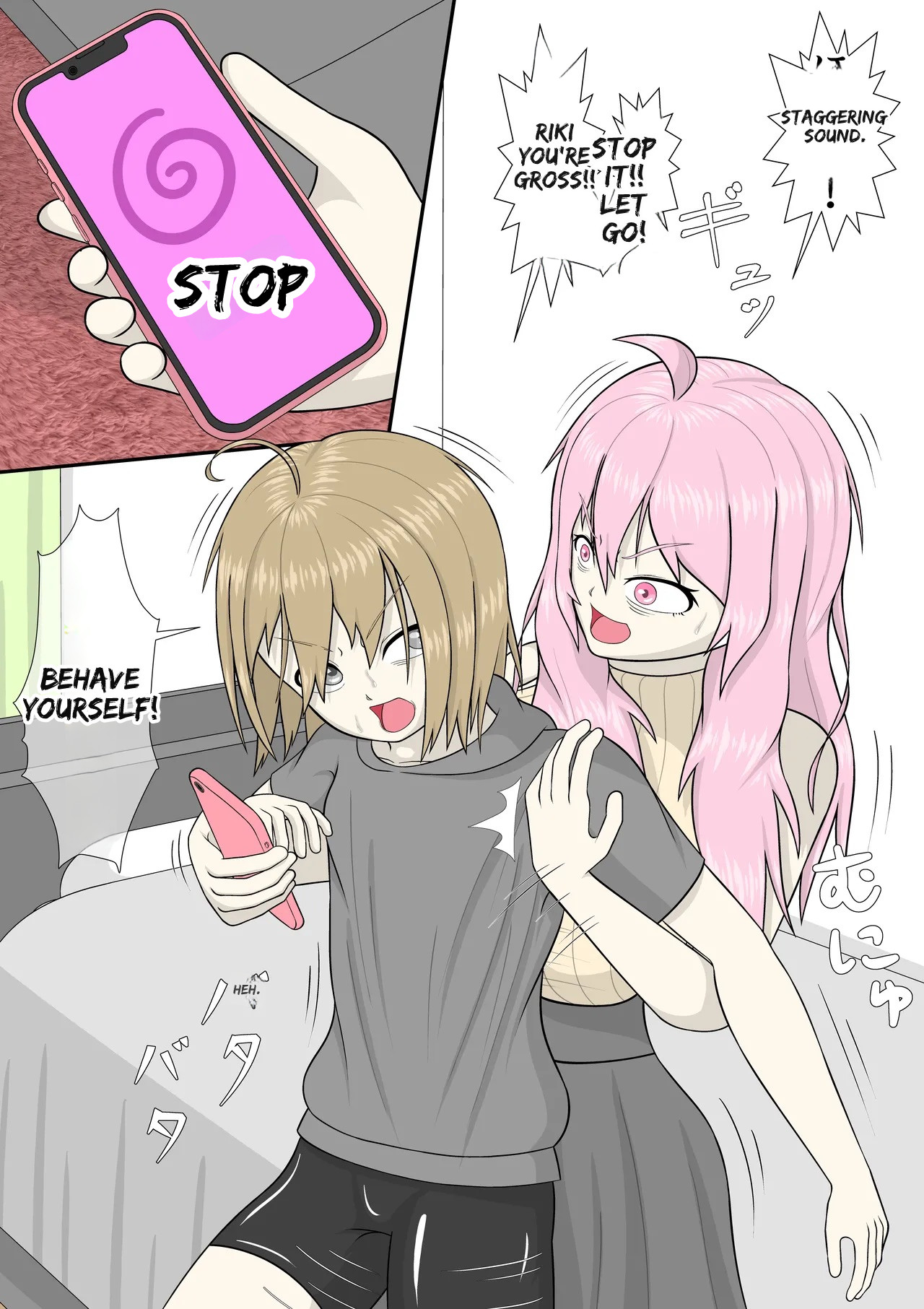 Hypnosis App With A BroCon Futanari Sister page 6 full