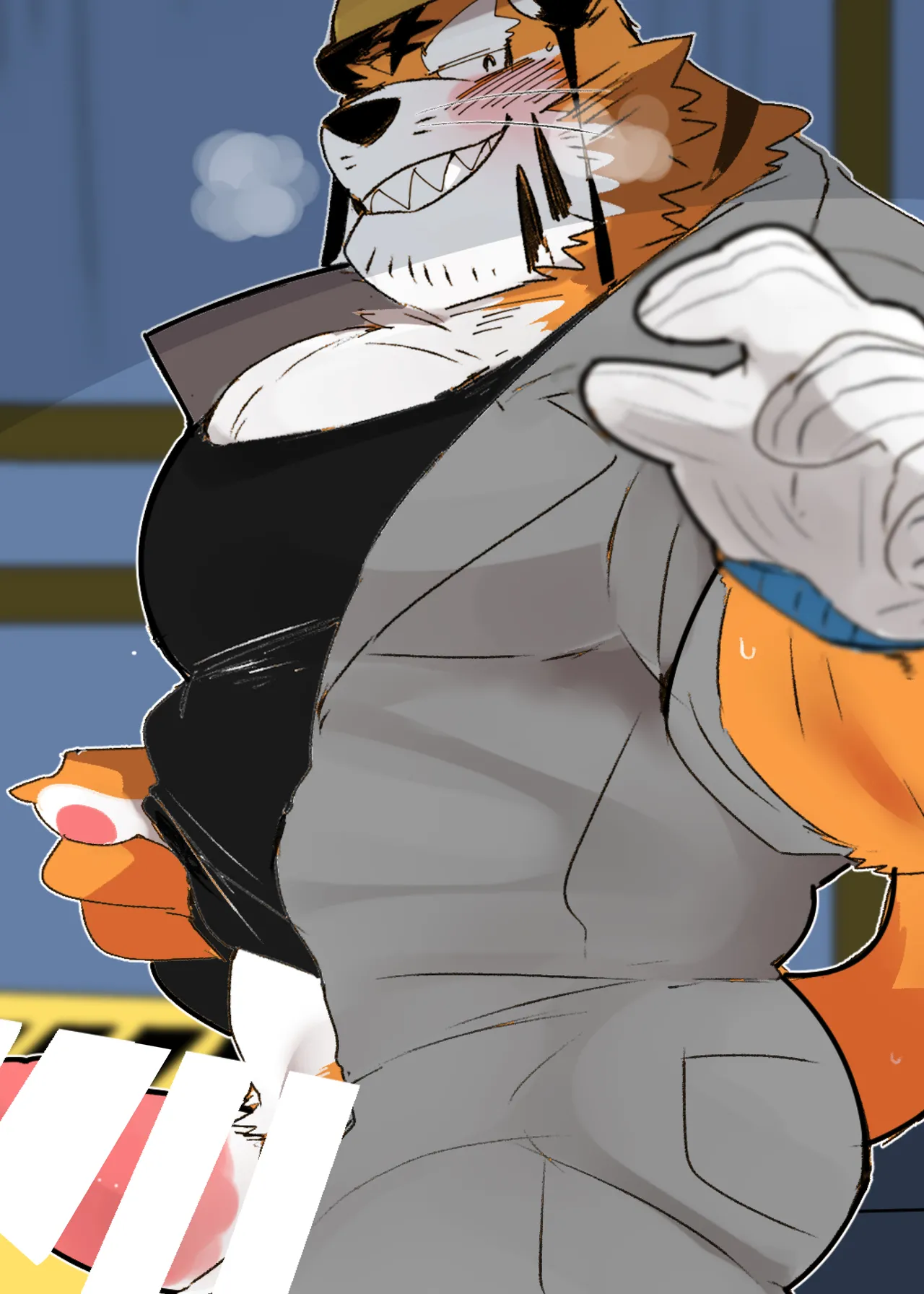 一本关于在公共澡堂里和关西口音的老老虎相爱的书 page 3 full