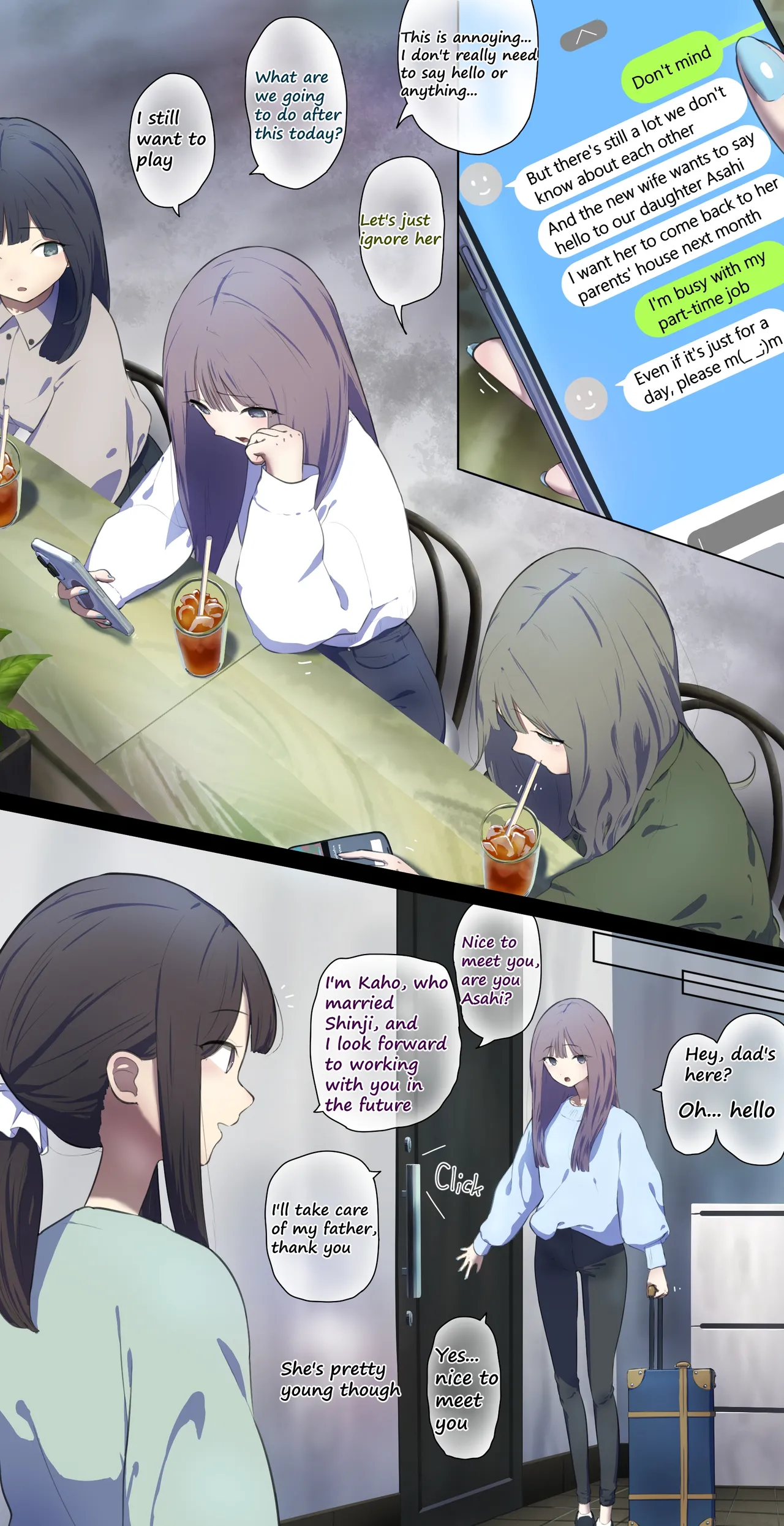 My father remarried, so I went to say hello… page 1 full