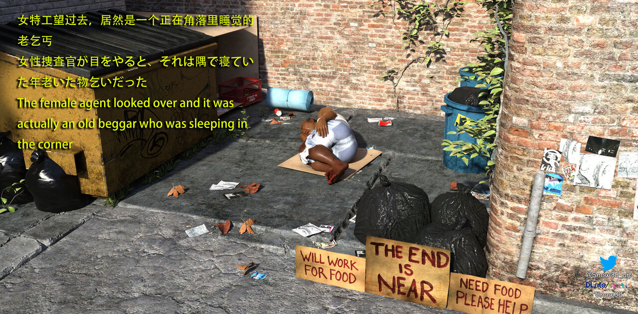 Secret Agent vs homeless man 1 page 4 full