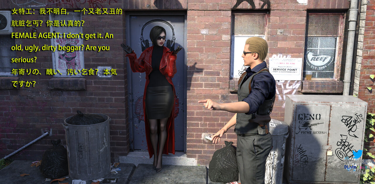 Secret Agent vs homeless man 1 page 5 full