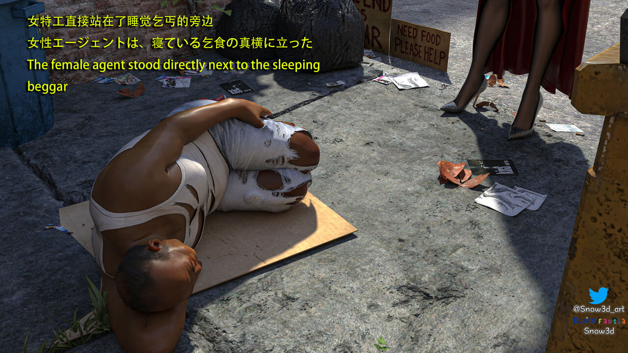 Secret Agent vs homeless man 1 page 8 full