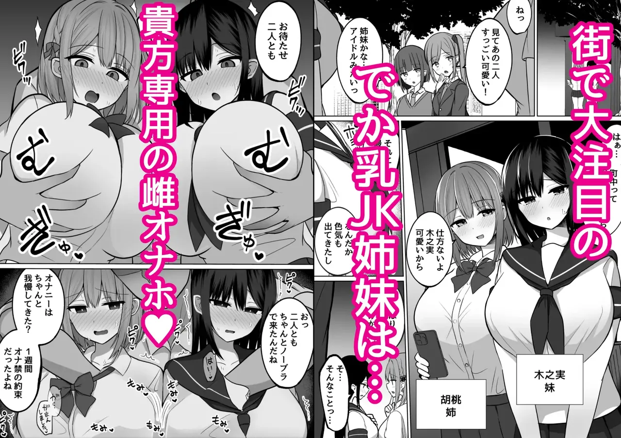 Kyonyuu Mesu Onaho no Shitsukekata ~ Binkan Taishitsu no Dosukebe Kyonyuu Shimai to Iki Gaman Training page 2 full
