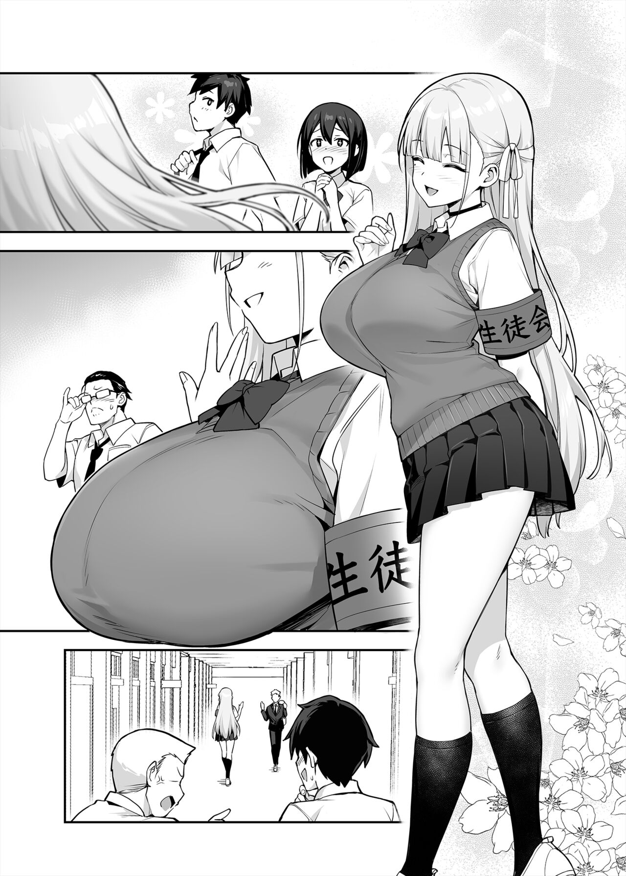 Akogare no Seitokaichou ga Kyonyuu Sugiru Ken page 9 full