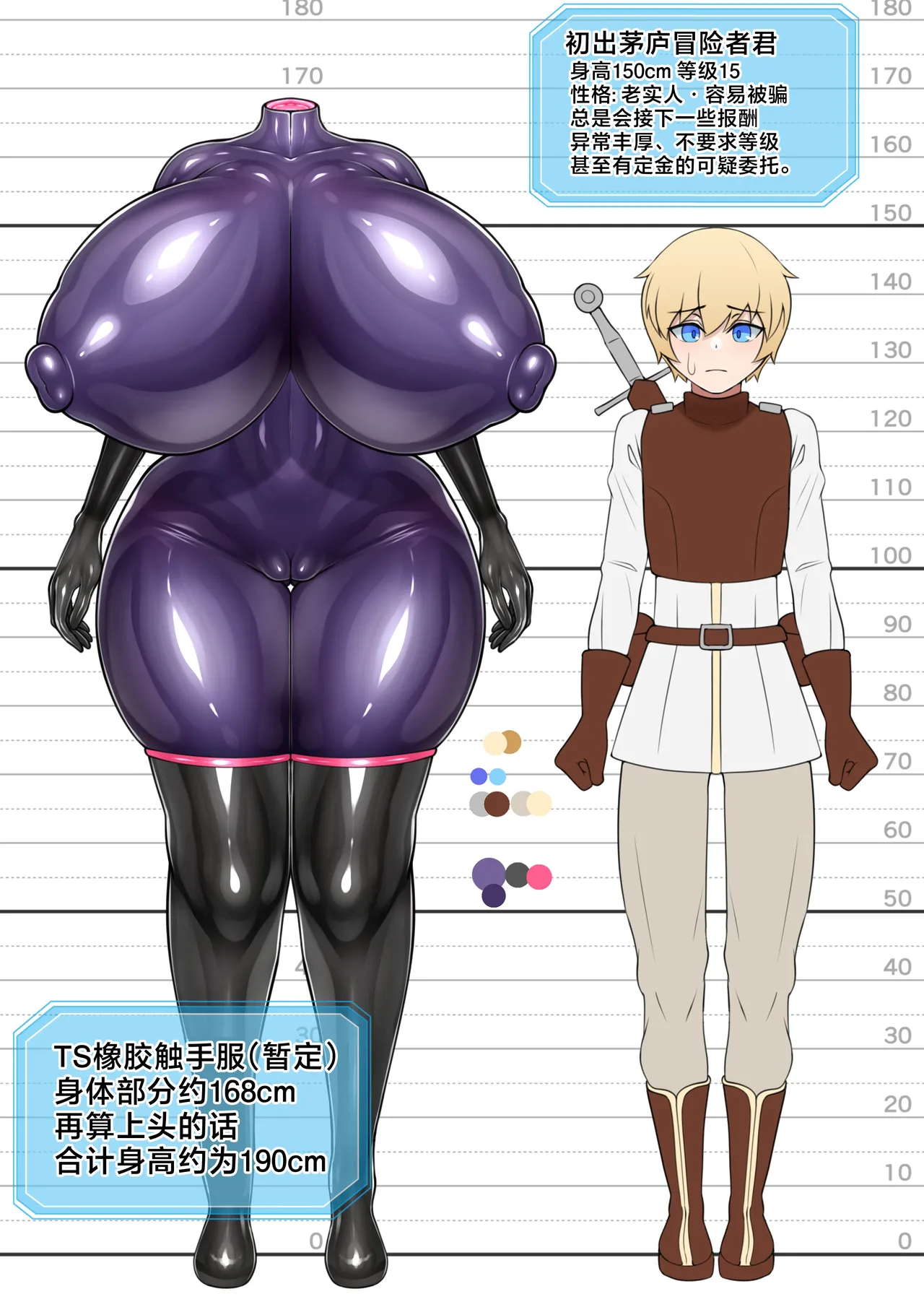 The one wearing a TS rubber suit| 穿着乳胶服TS的冒险者 page 7 full