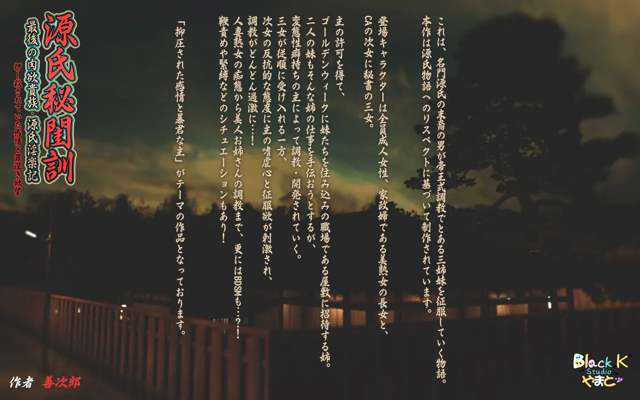 BlackK studio 源氏秘閨訓 RJ01205810 page 1 full