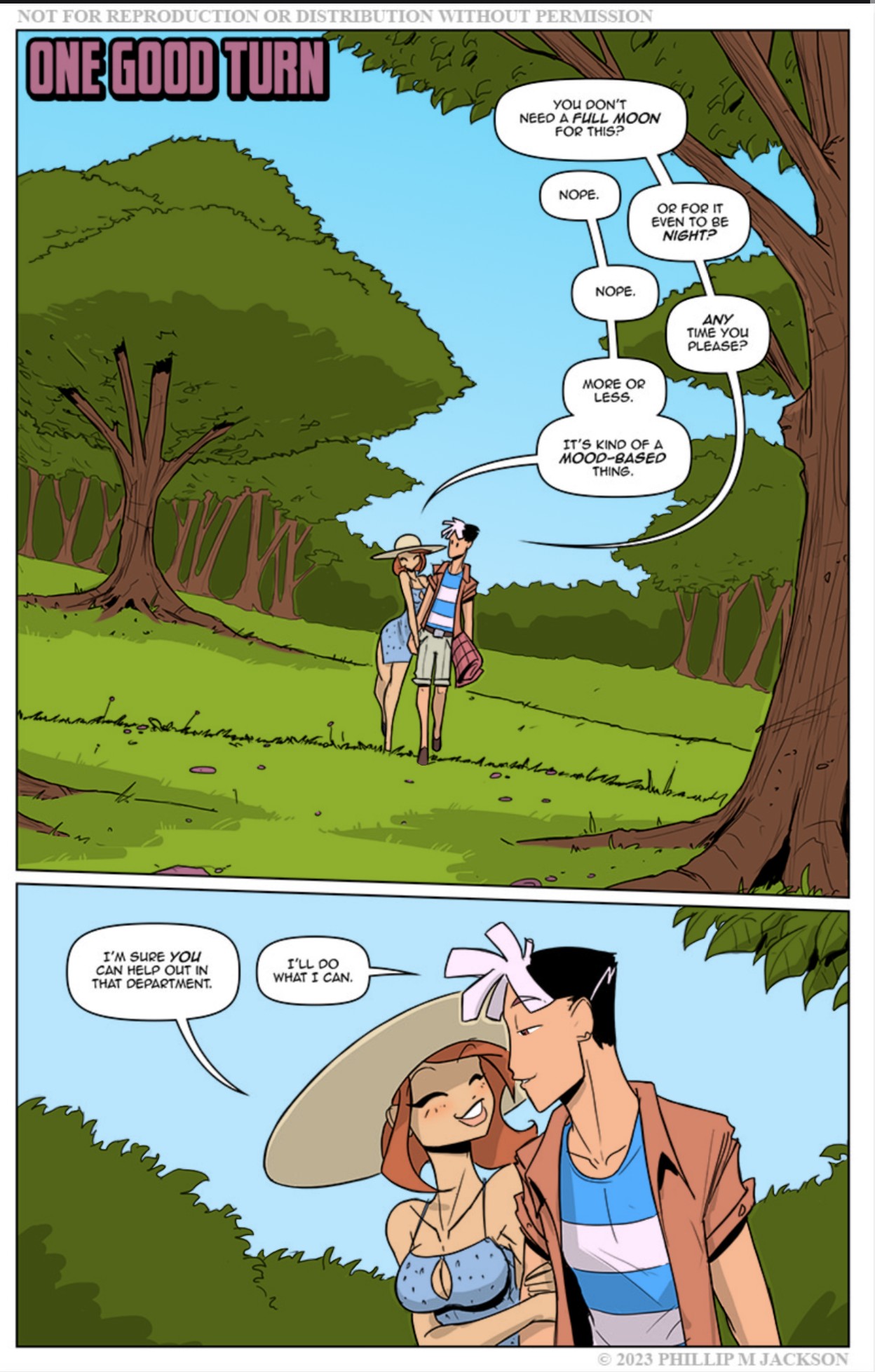 One Good Turn - Colored page 1 full