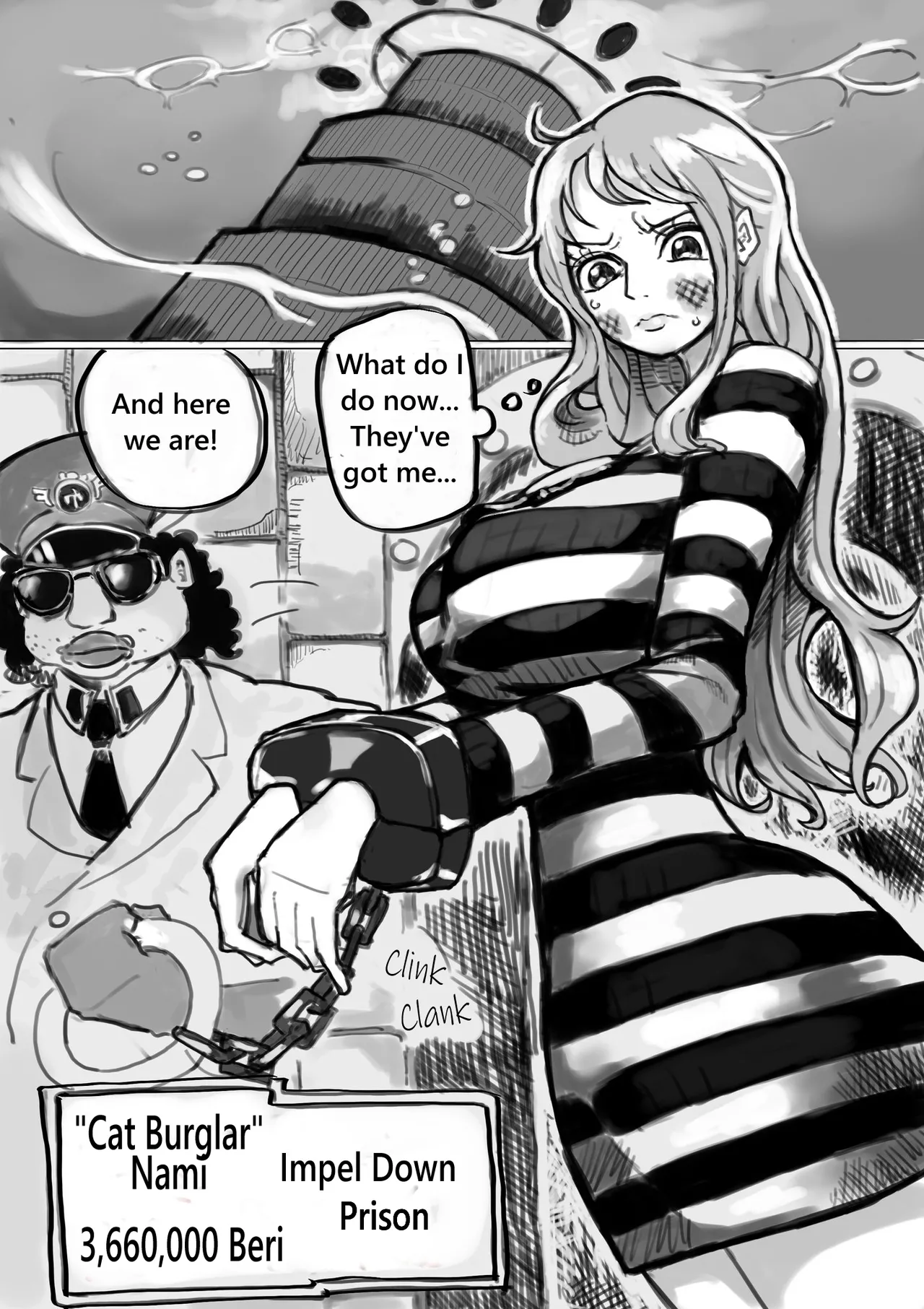 Nami "Impel Down Prison" page 1 full