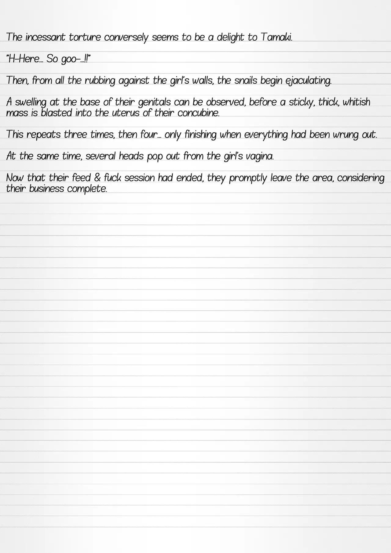 Misuke's Short Stories 23 - 3 Girls and Meat-Eating Snails page 8 full