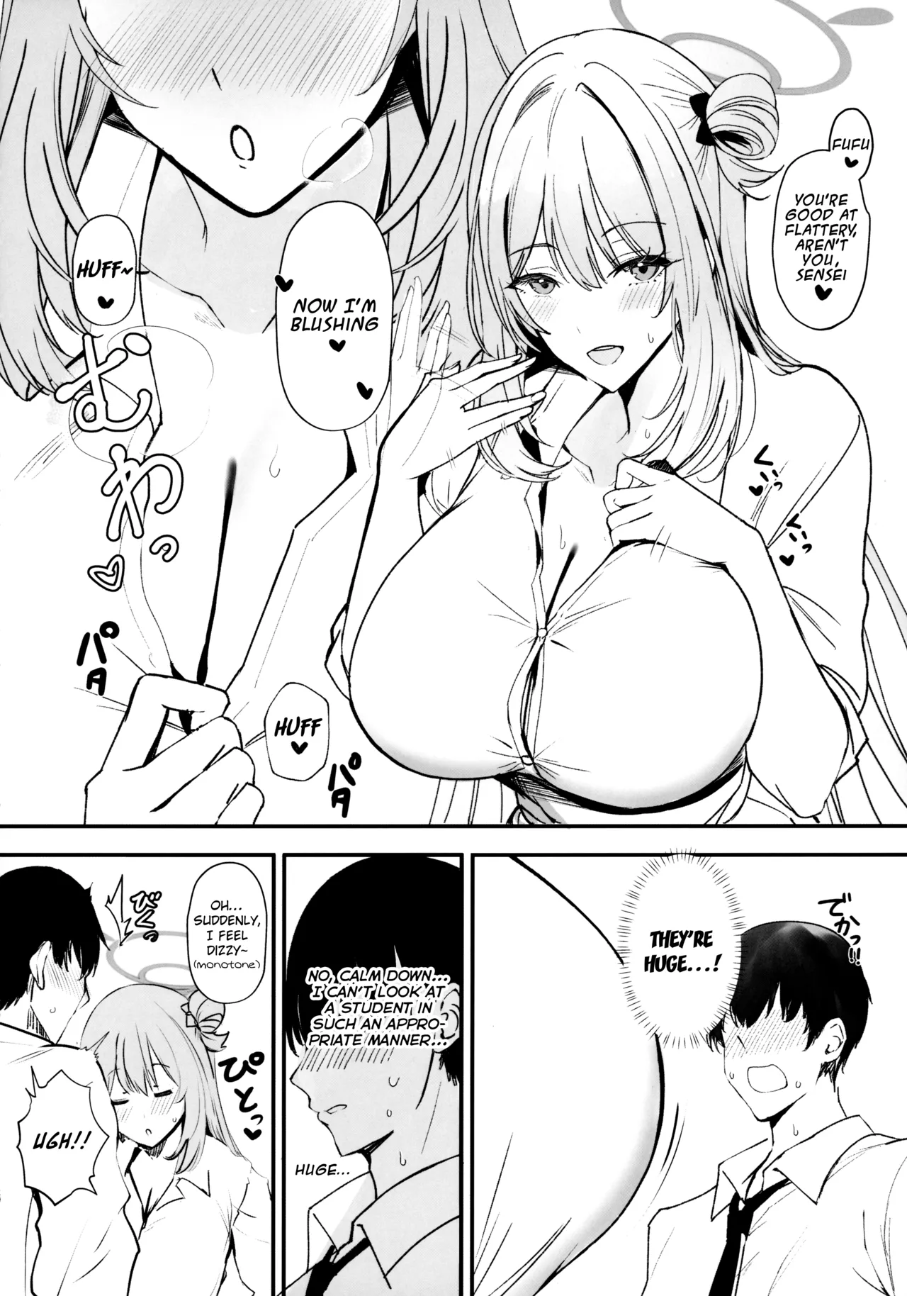 Koukando Saidai M Cup Dekapai Bisyoujo no Zenkoutei Ichaama Namahame Koubi de Sensei ga Kizetsu Suru Made Seishi Shibori Torareru Hon | Max Affection A Book in which Sensei Gets His Jizz Milked Until Passing Out From Fully Consensual Sweet Loving Bareback Mating with a Pretty Girl with Huge M Cup Tits page 5 full