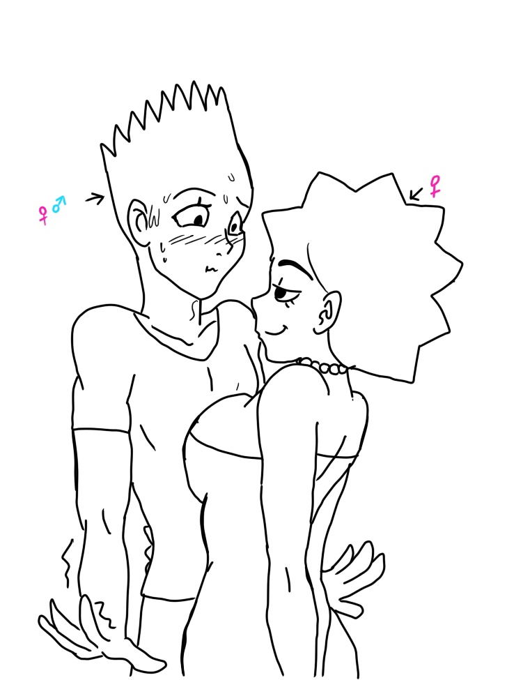 Bart and Lisa Simpsons KimRon1992 page 1 full