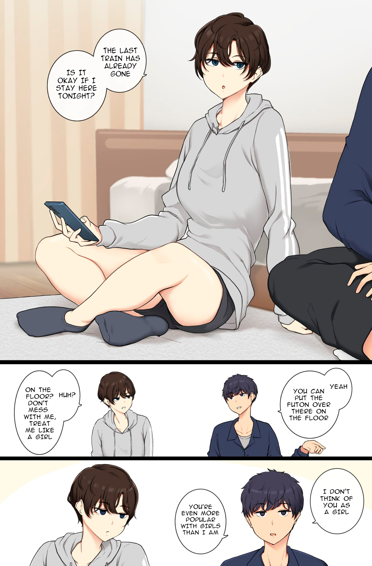 Onnanoko Atsukai Shinai to Mesu Dearu Koto o Wakarasetekuru Boyish Joshi - A boyish girl who will show you that she is female if you don't treat her like one page 1 full