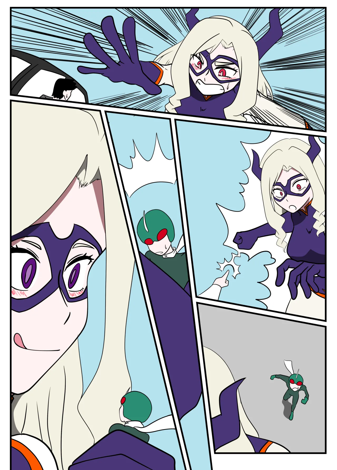 Saimin kosei ni kakatta Mt. Lady ni taberareru mobuhīrō page 1 full